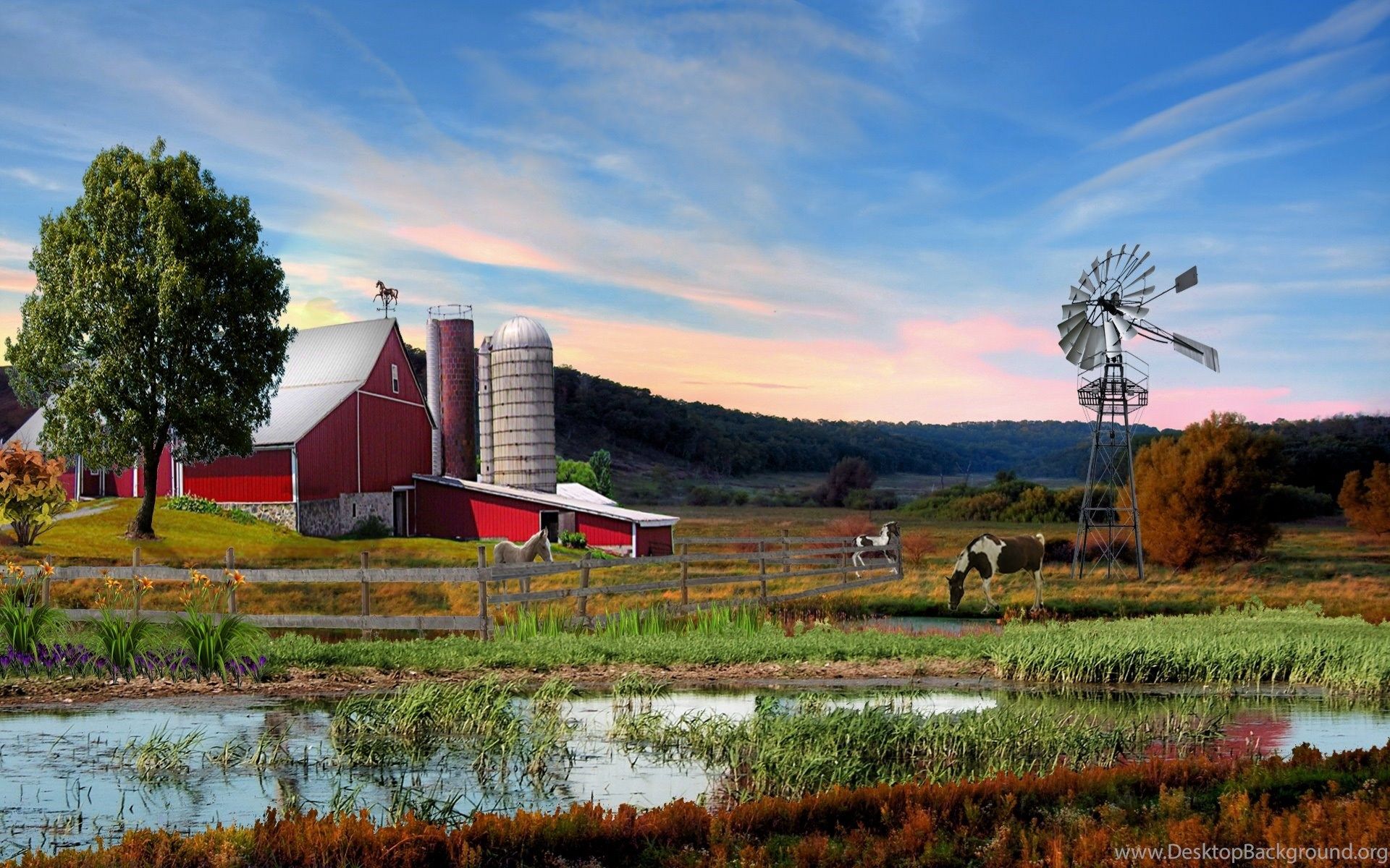 High Resolution Farm Background