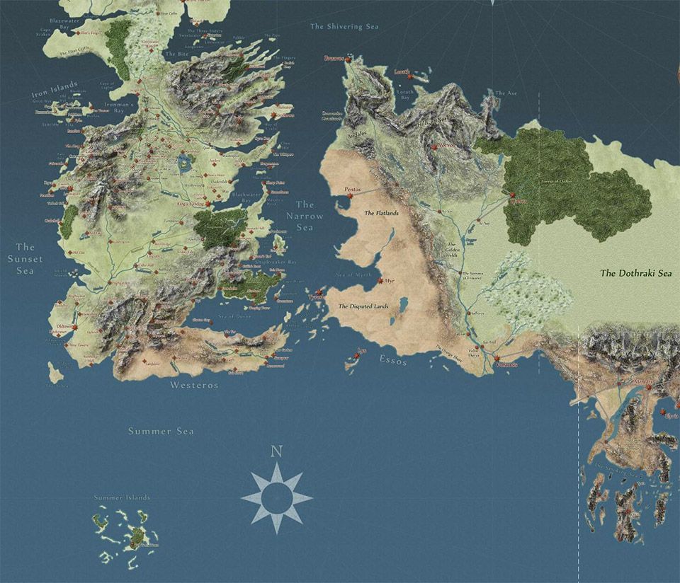 High Resolution Game Of Thrones Map Wallpapers