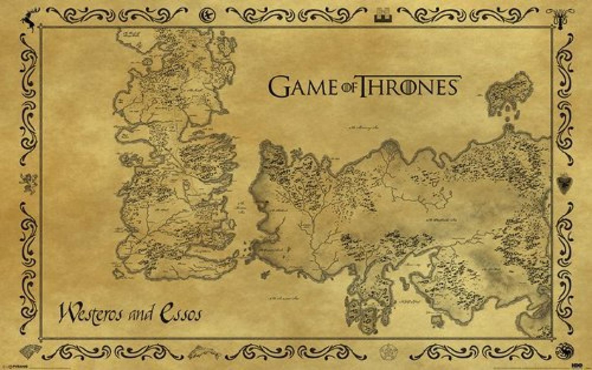 High Resolution Game Of Thrones Map Wallpapers