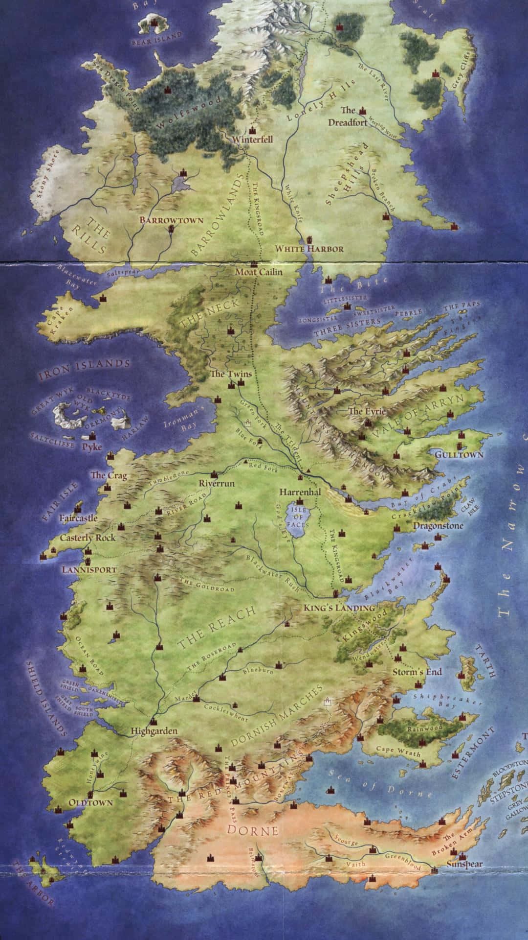 High Resolution Game Of Thrones Map Wallpapers