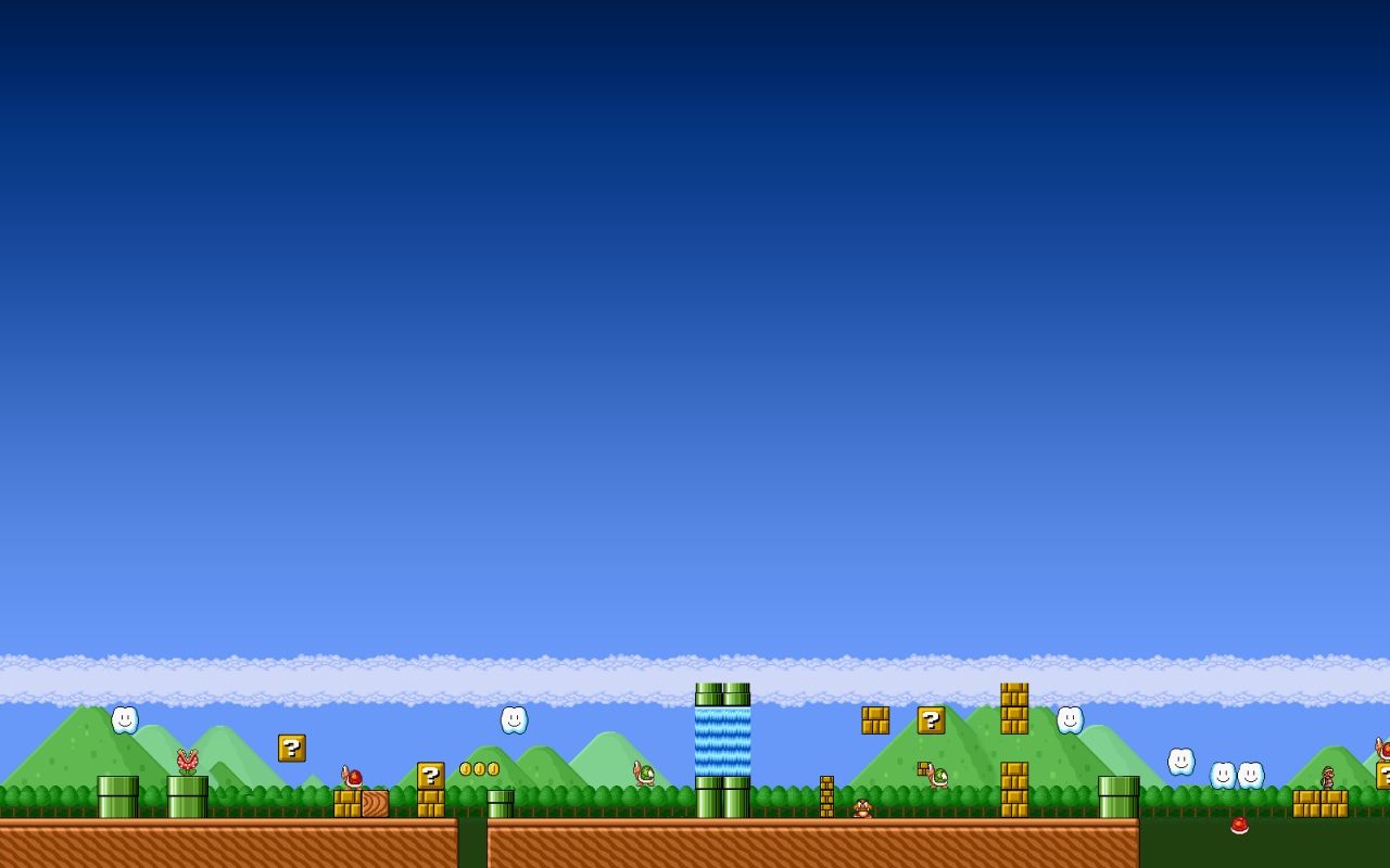 High Resolution Mario Background