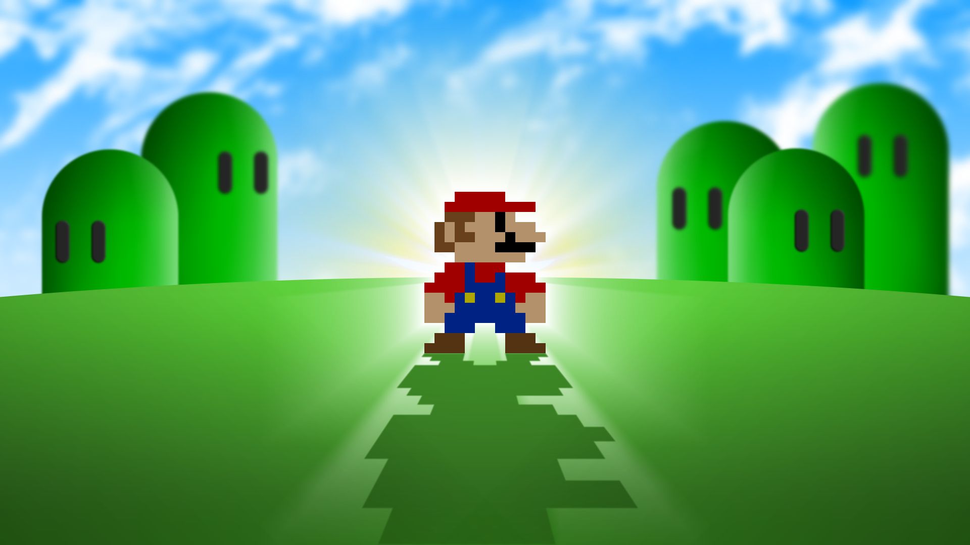 High Resolution Mario Background