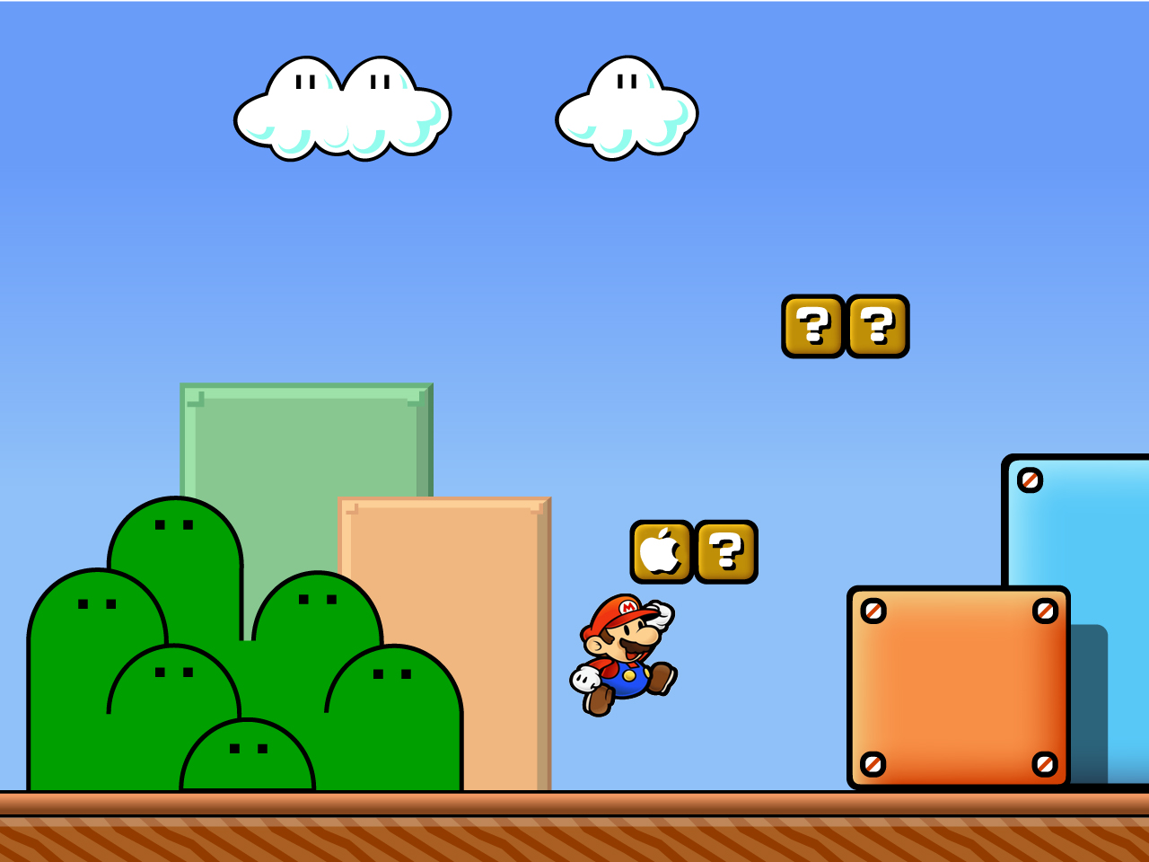 High Resolution Mario Background