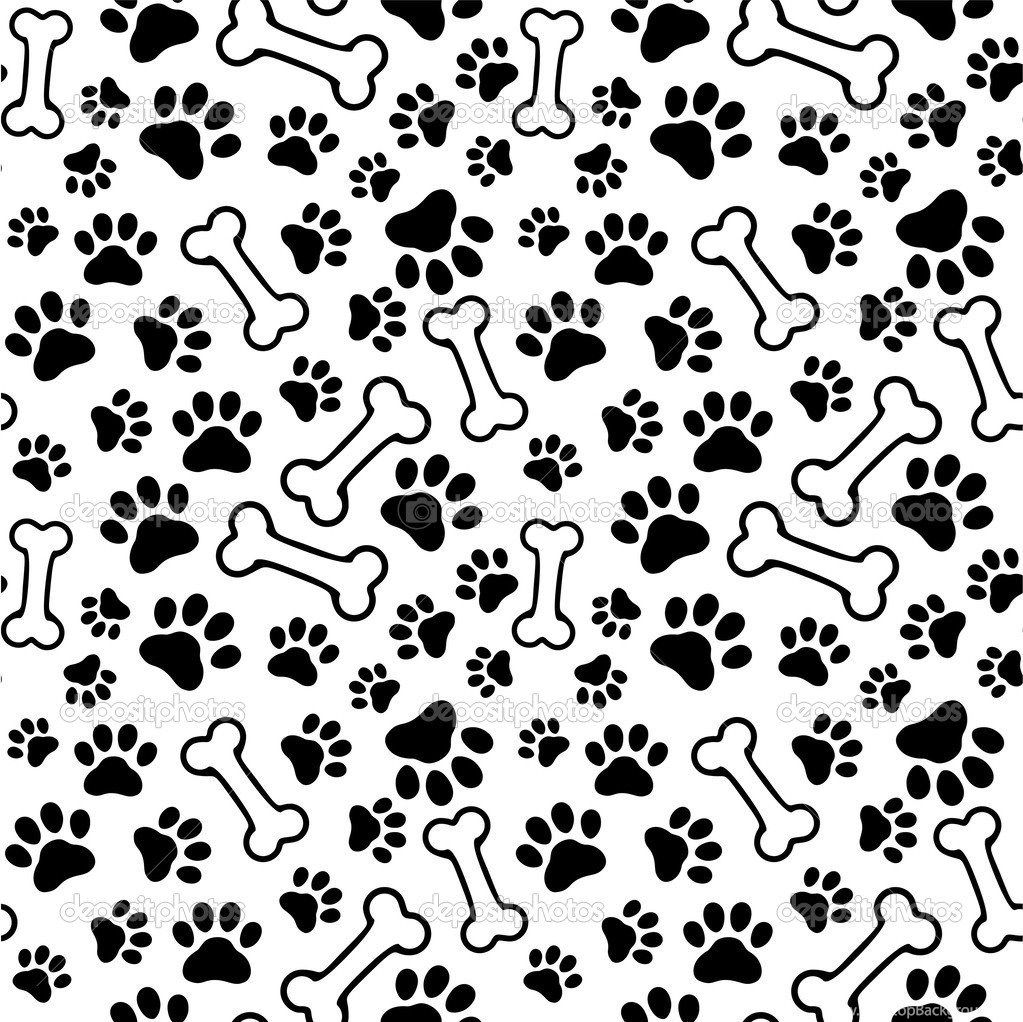 High Resolution Paw Print Background