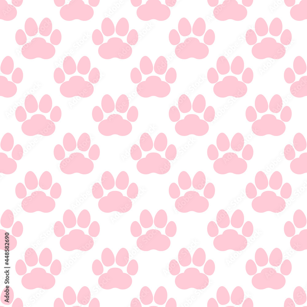 High Resolution Paw Print Background