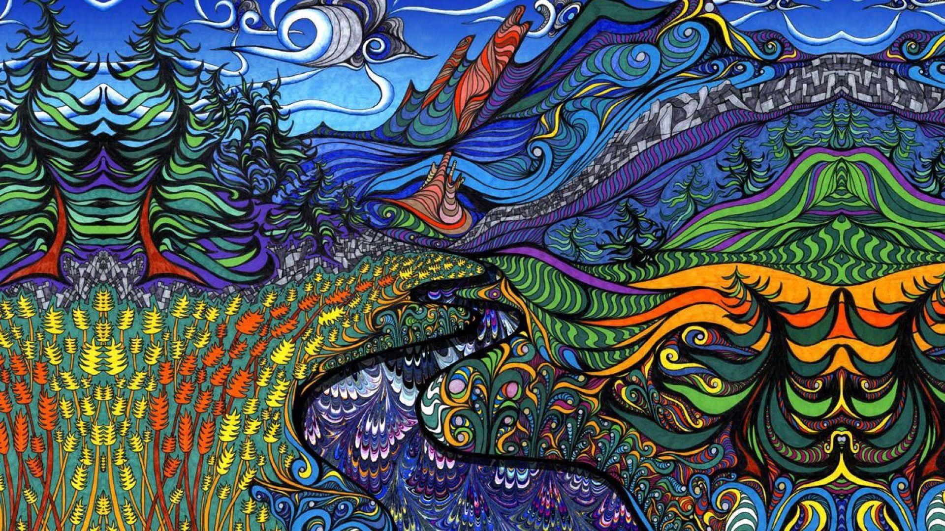 Hippie Trippy Drawings Wallpapers