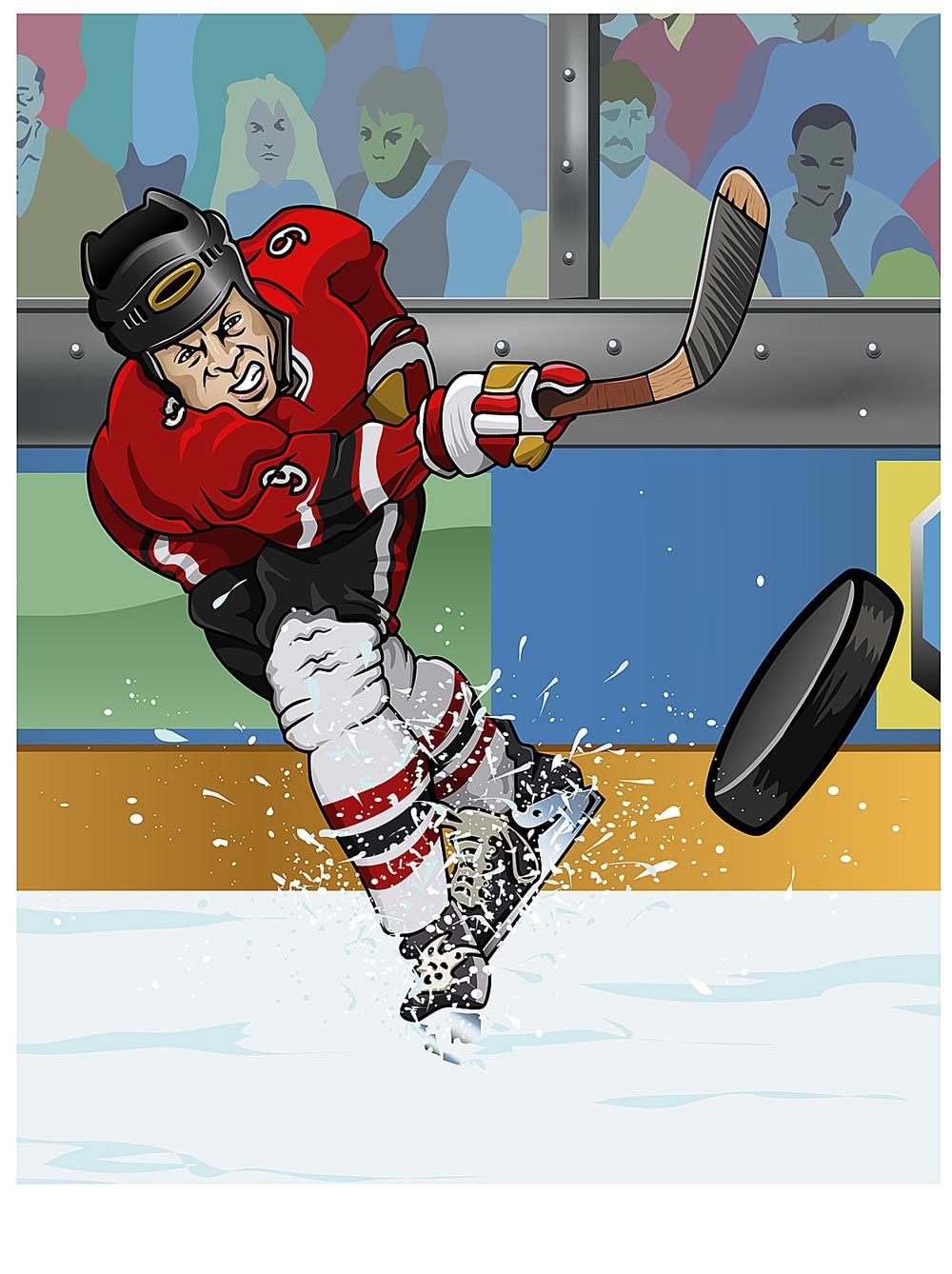 Hockey Player Playing Wallpapers