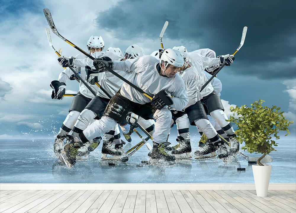 Hockey Player Playing Wallpapers