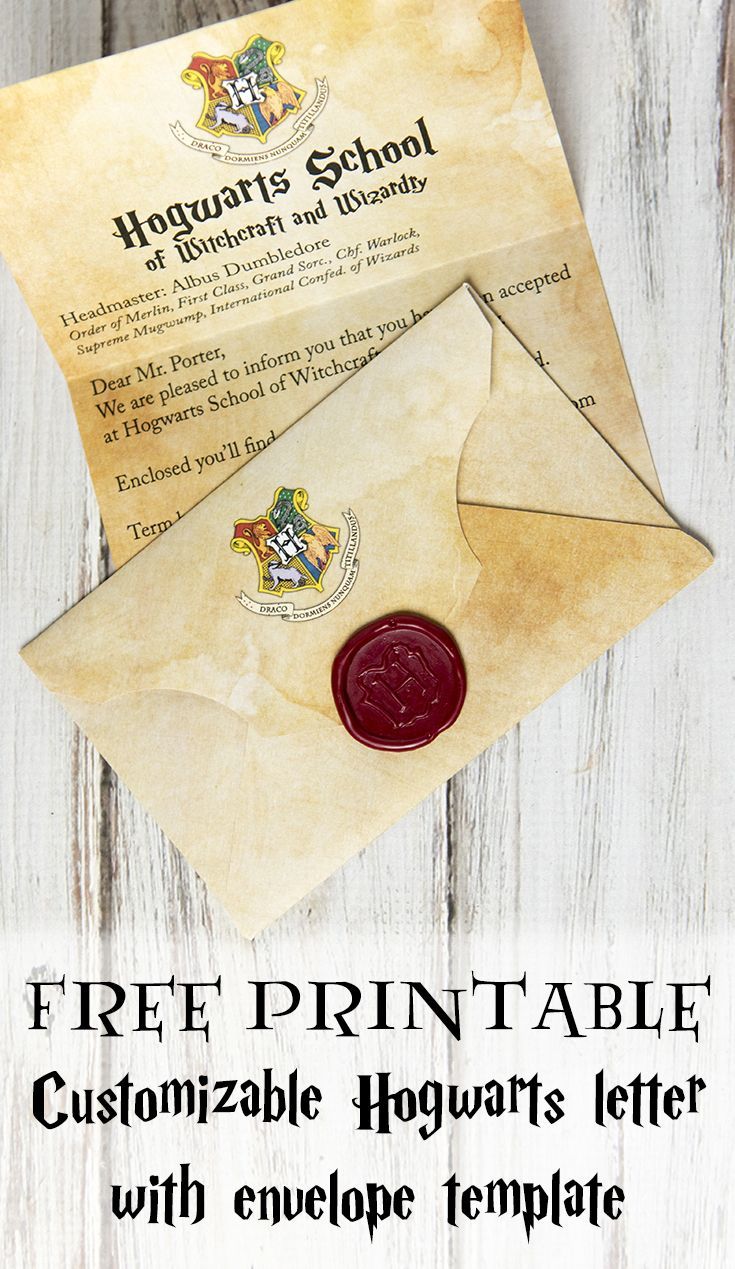 Hogwarts Envelope Template Wallpapers