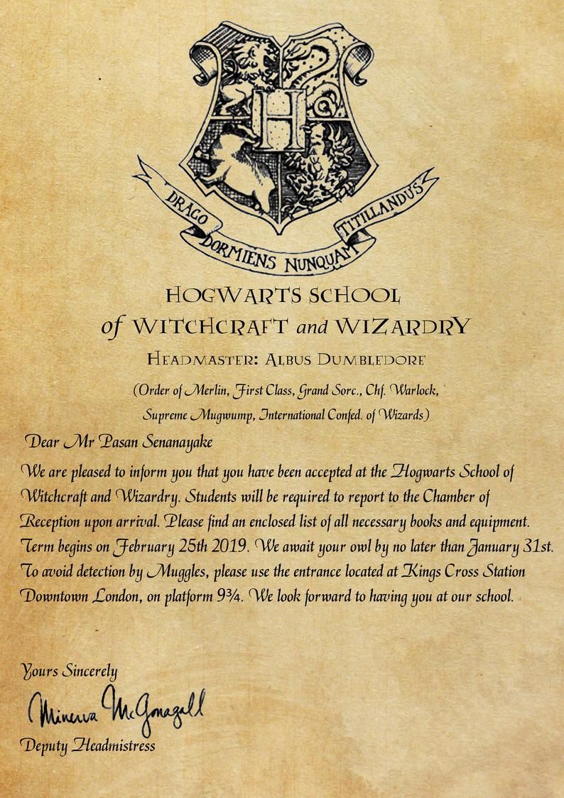 Hogwarts Envelope Template Wallpapers