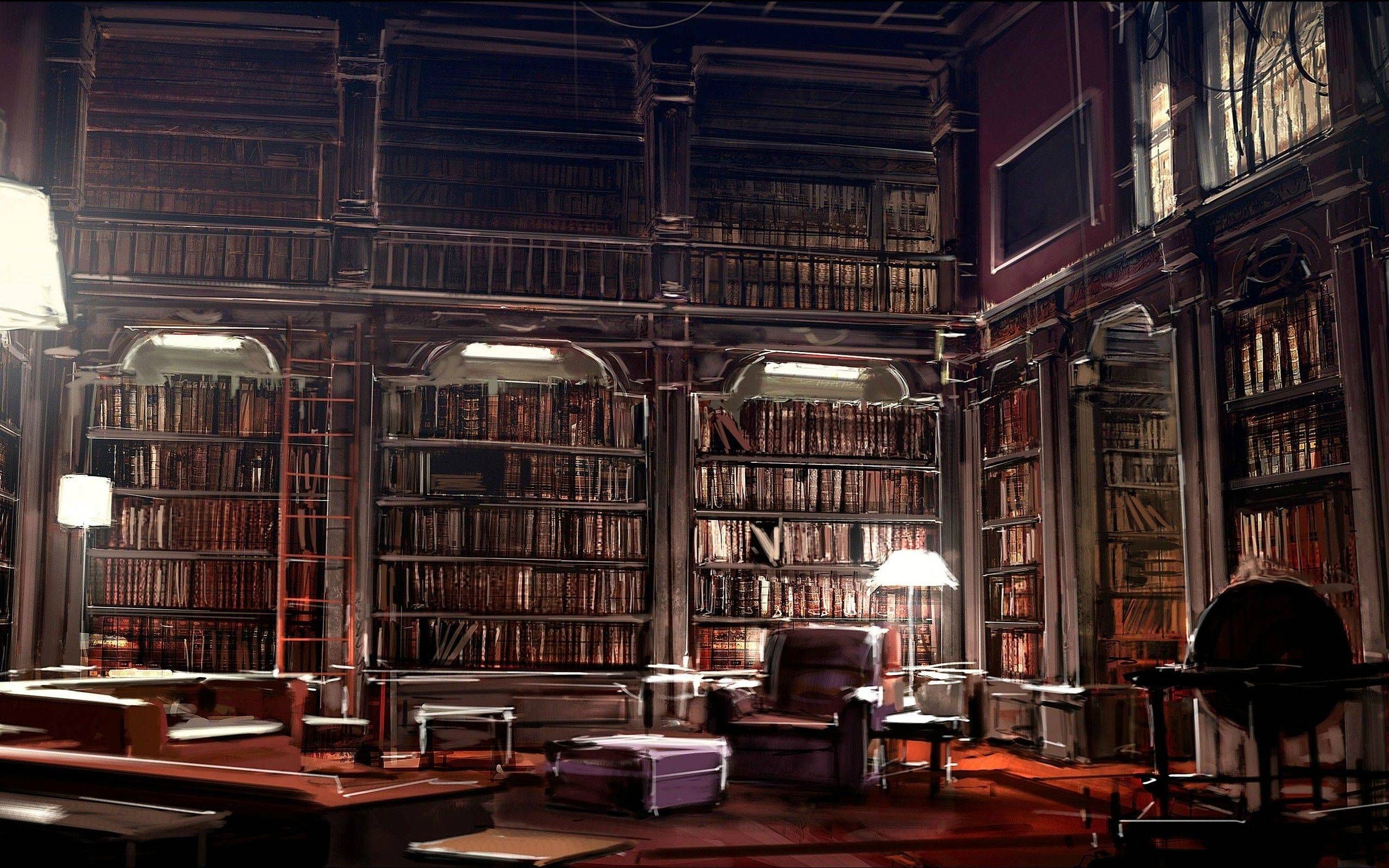 Hogwarts Library Background