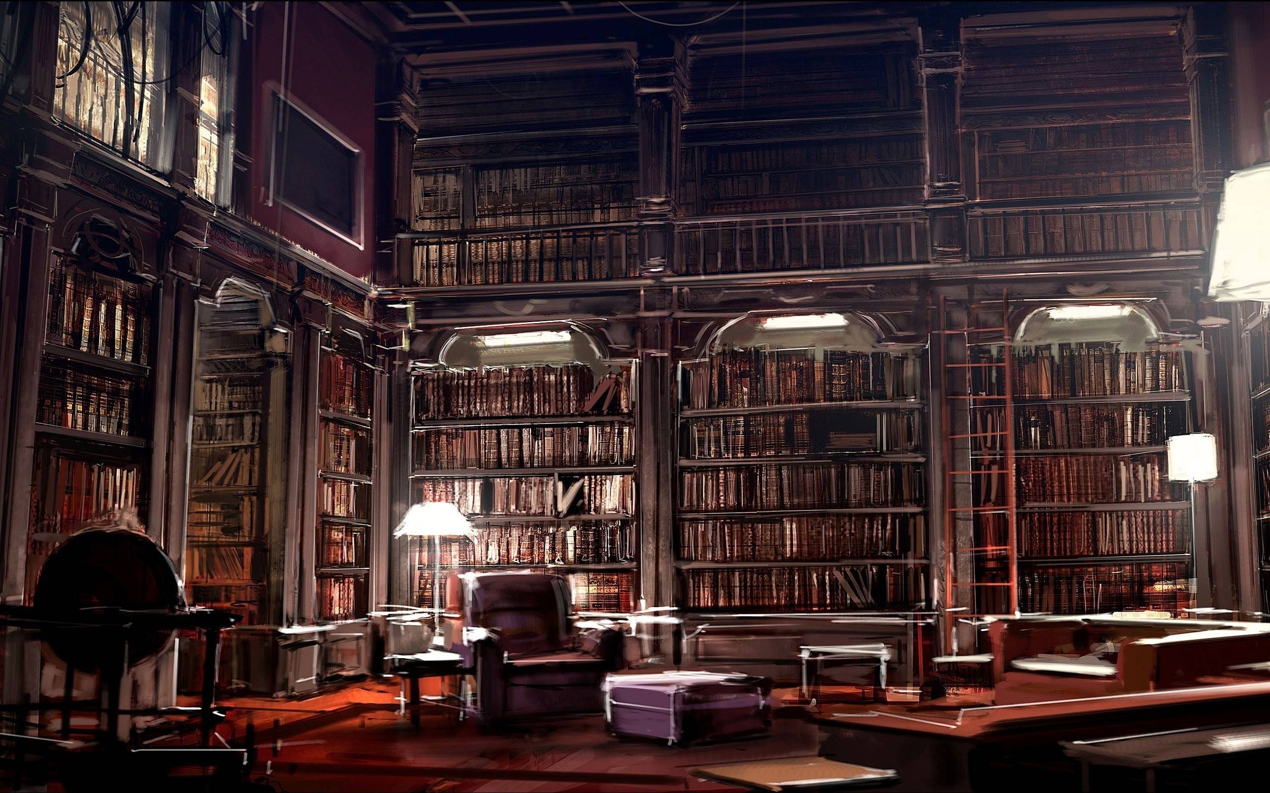 Hogwarts Library Background