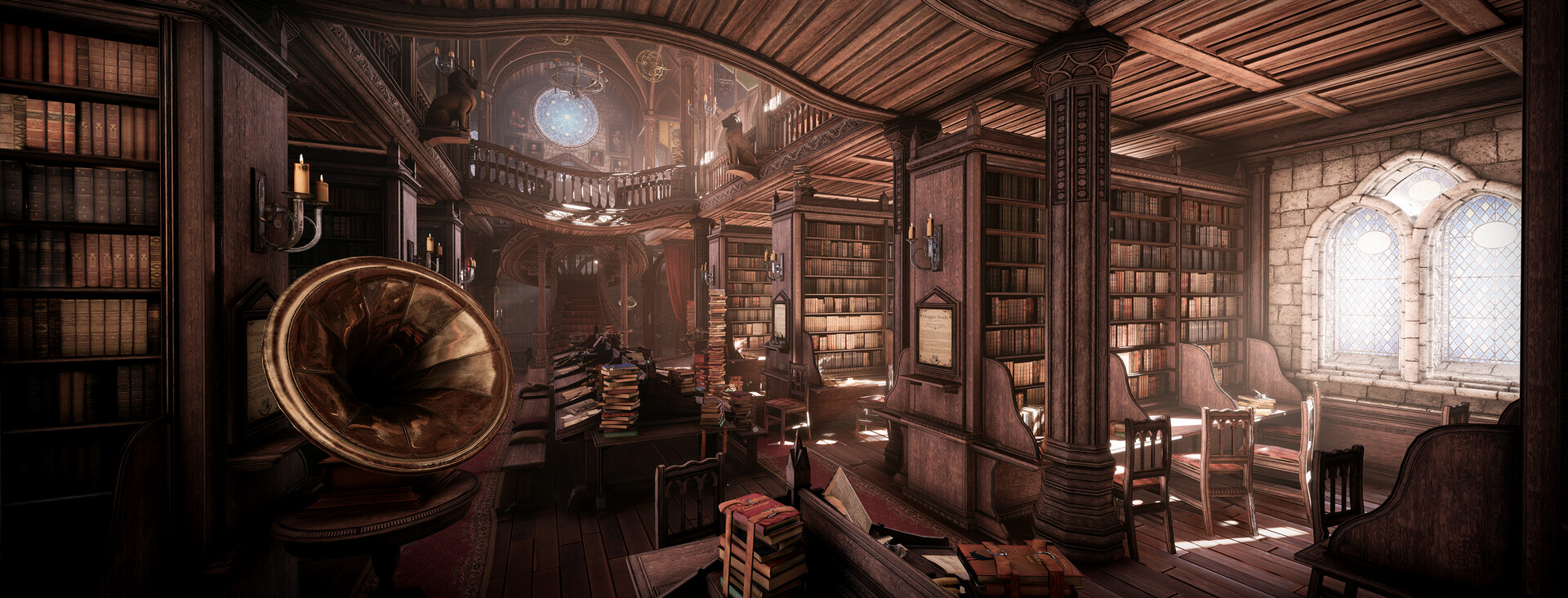 Hogwarts Library Background