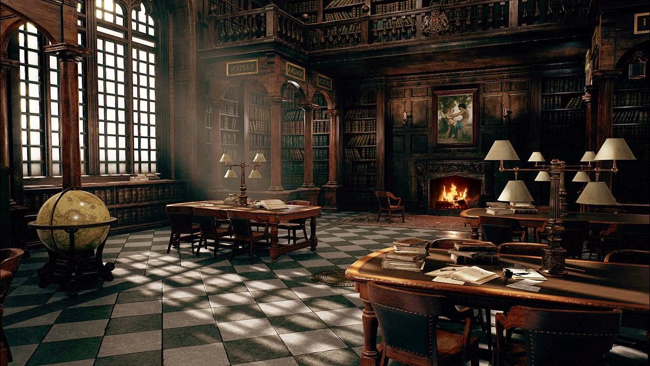 Hogwarts Library Background