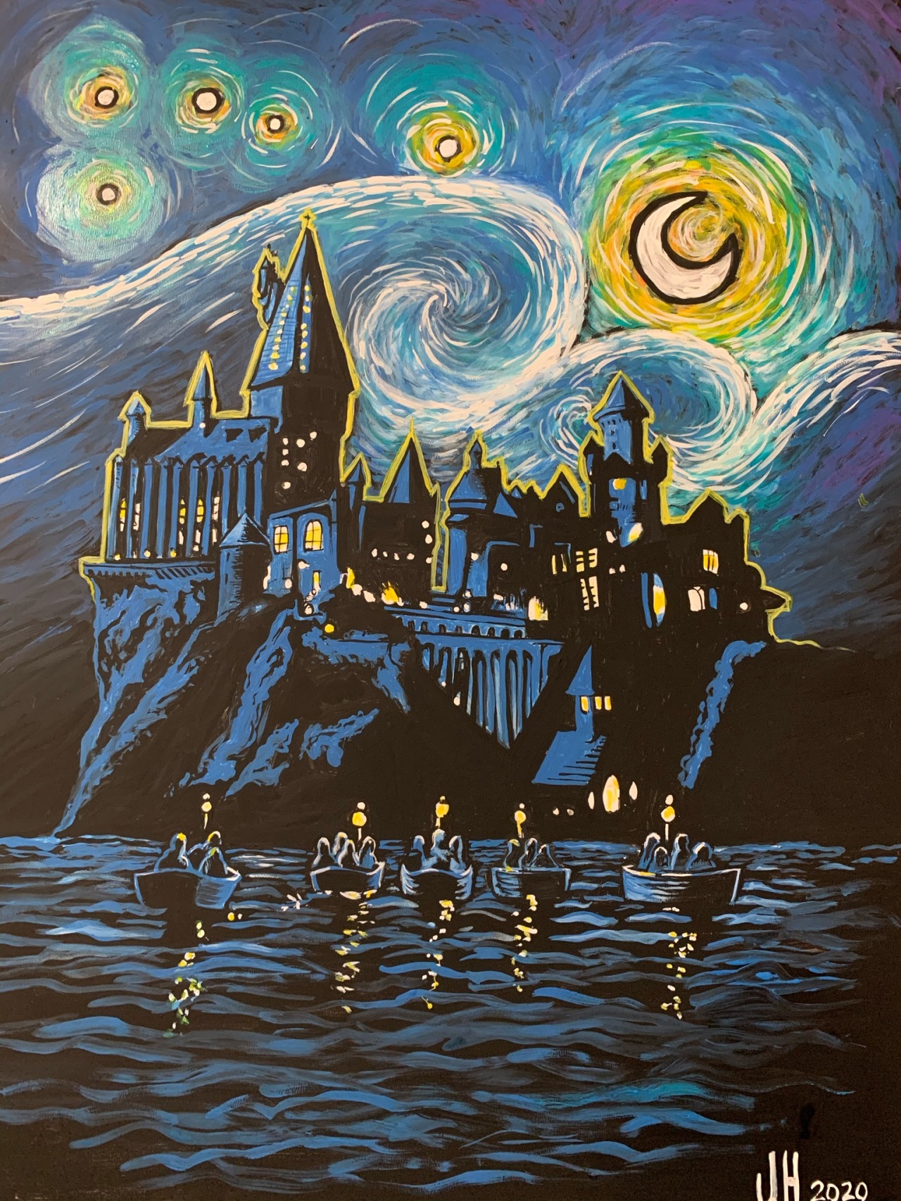 Hogwarts Starry Night Wallpapers