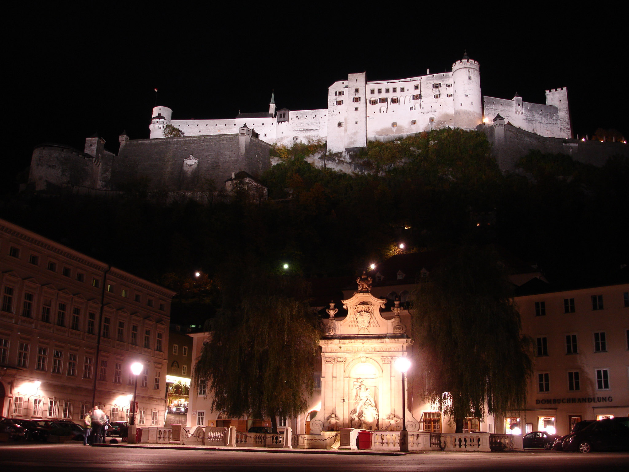 Hohensalzburg Church  At Night Wallpapers