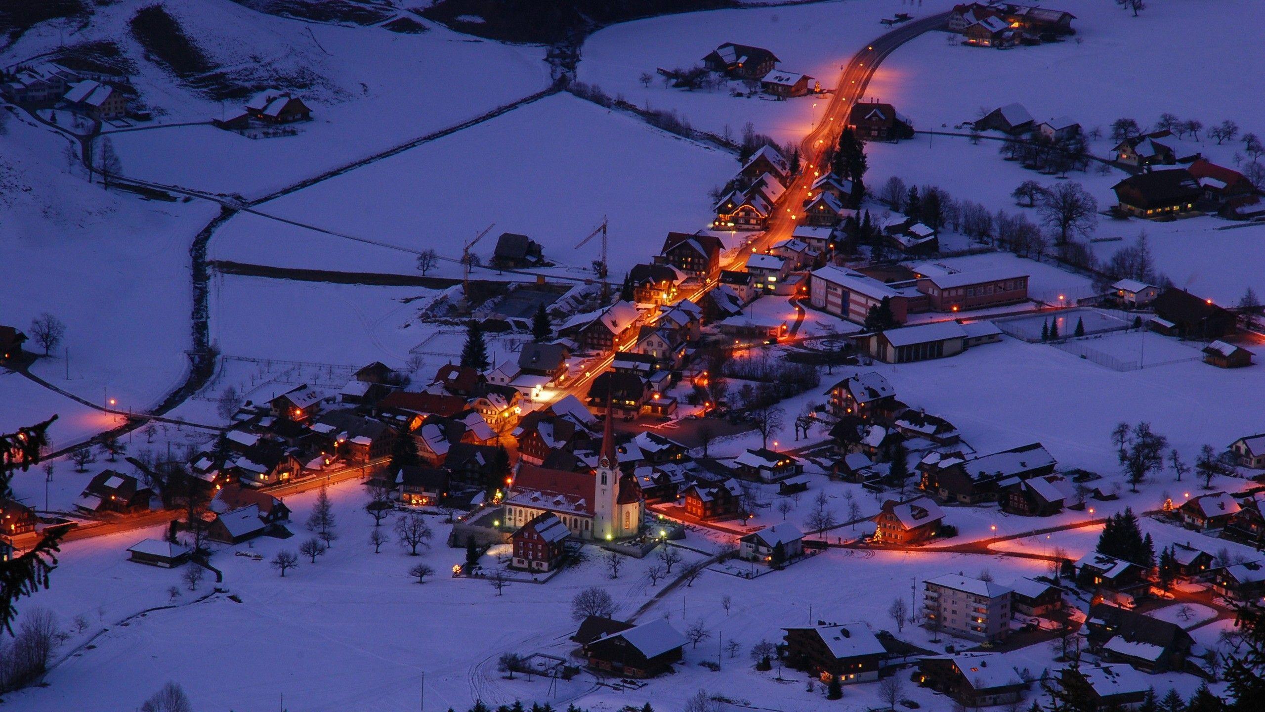 Hohnstein City Germany In Winter Snow Wallpapers