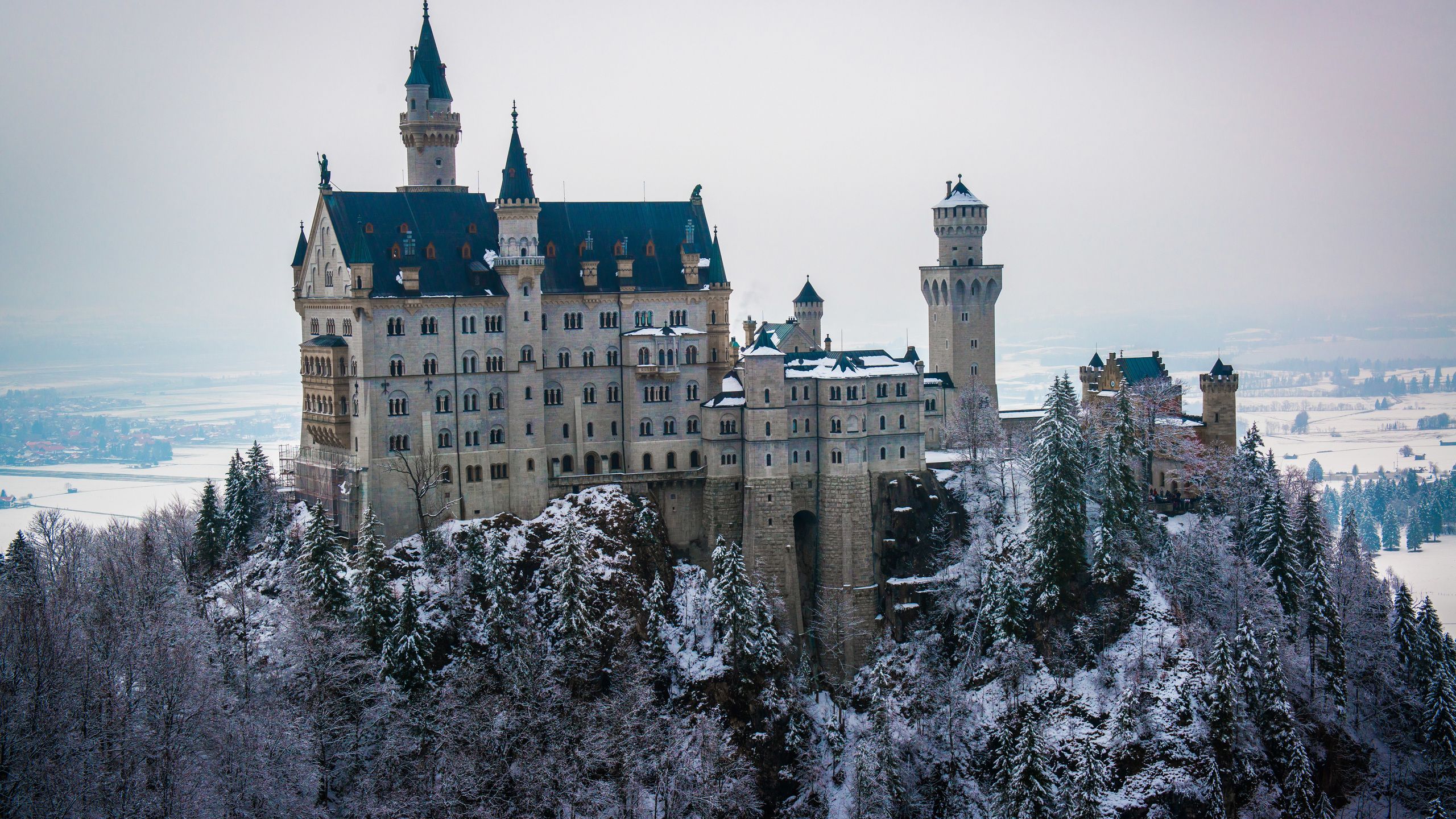 Hohnstein City Germany In Winter Snow Wallpapers