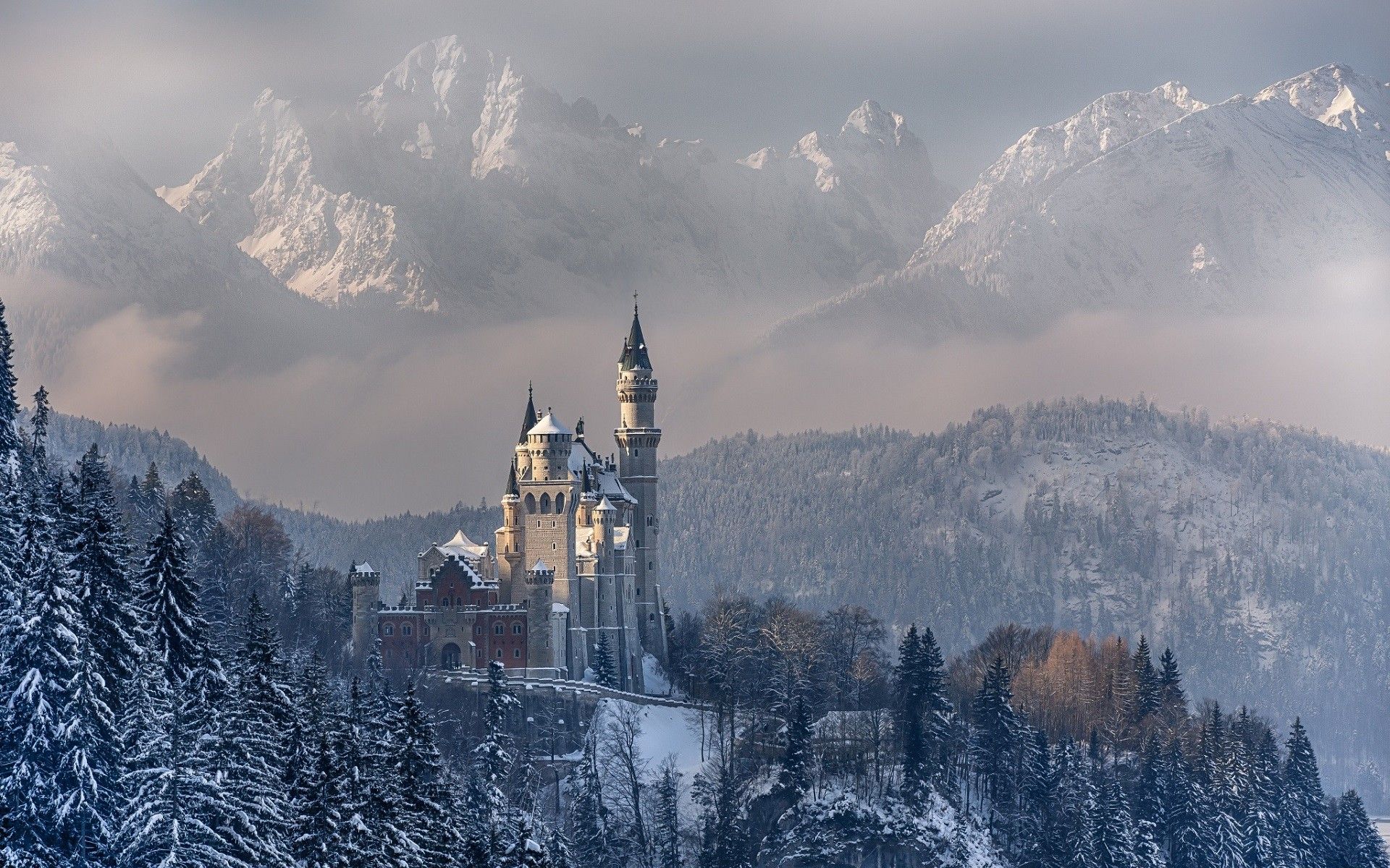 Hohnstein City Germany In Winter Snow Wallpapers