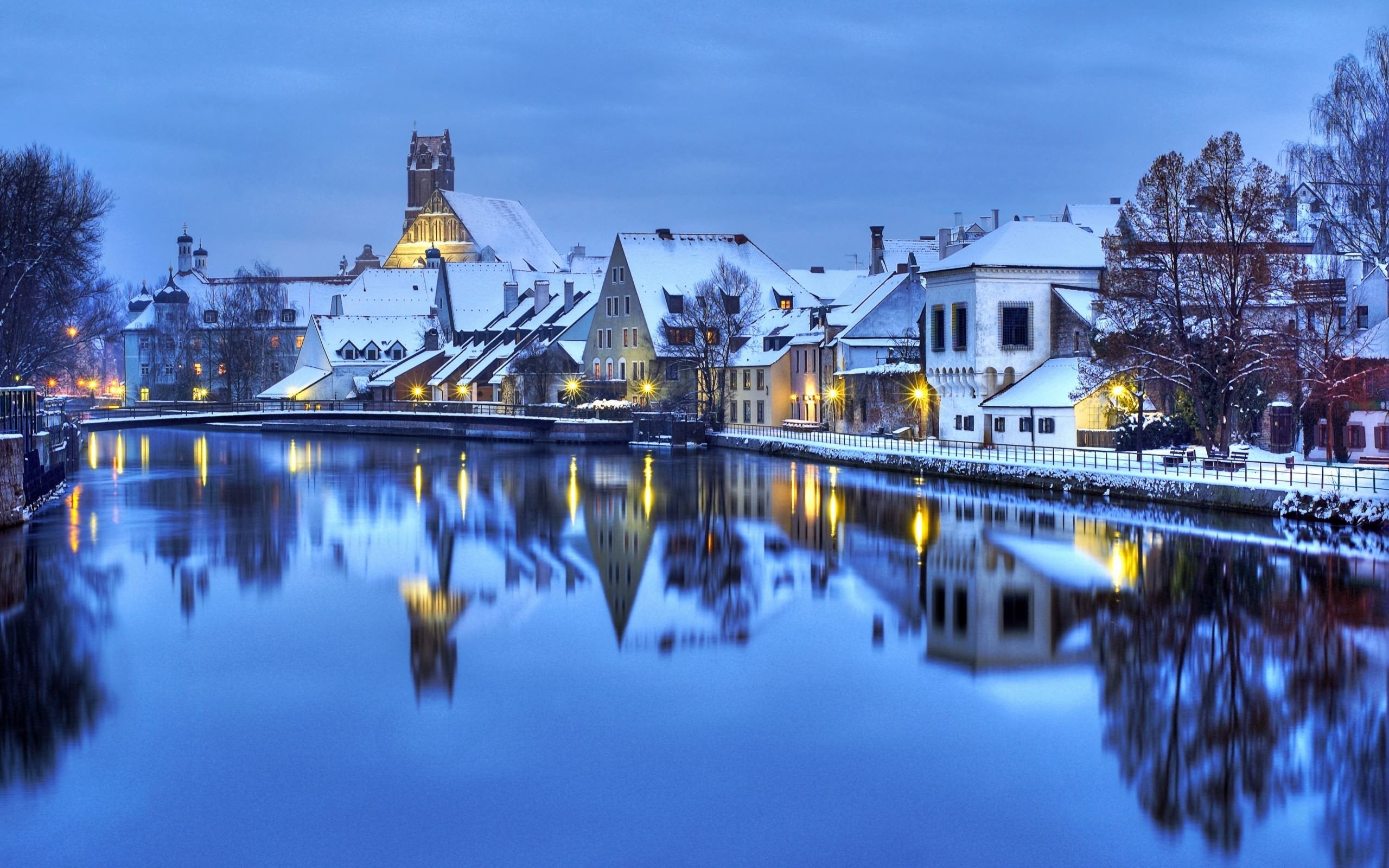 Hohnstein City Germany In Winter Snow Wallpapers