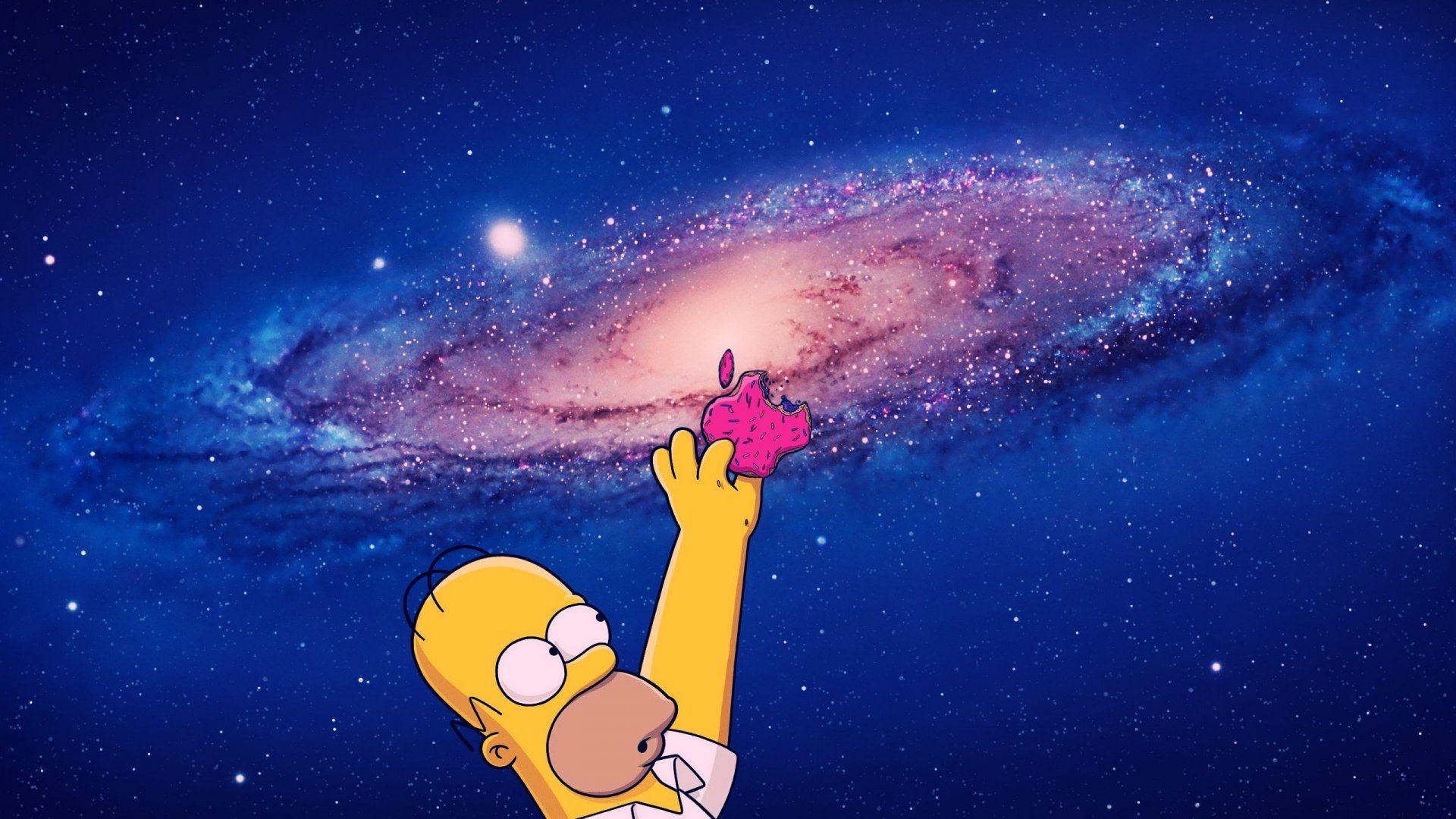 Homer Looking At The Stars Wallpapers