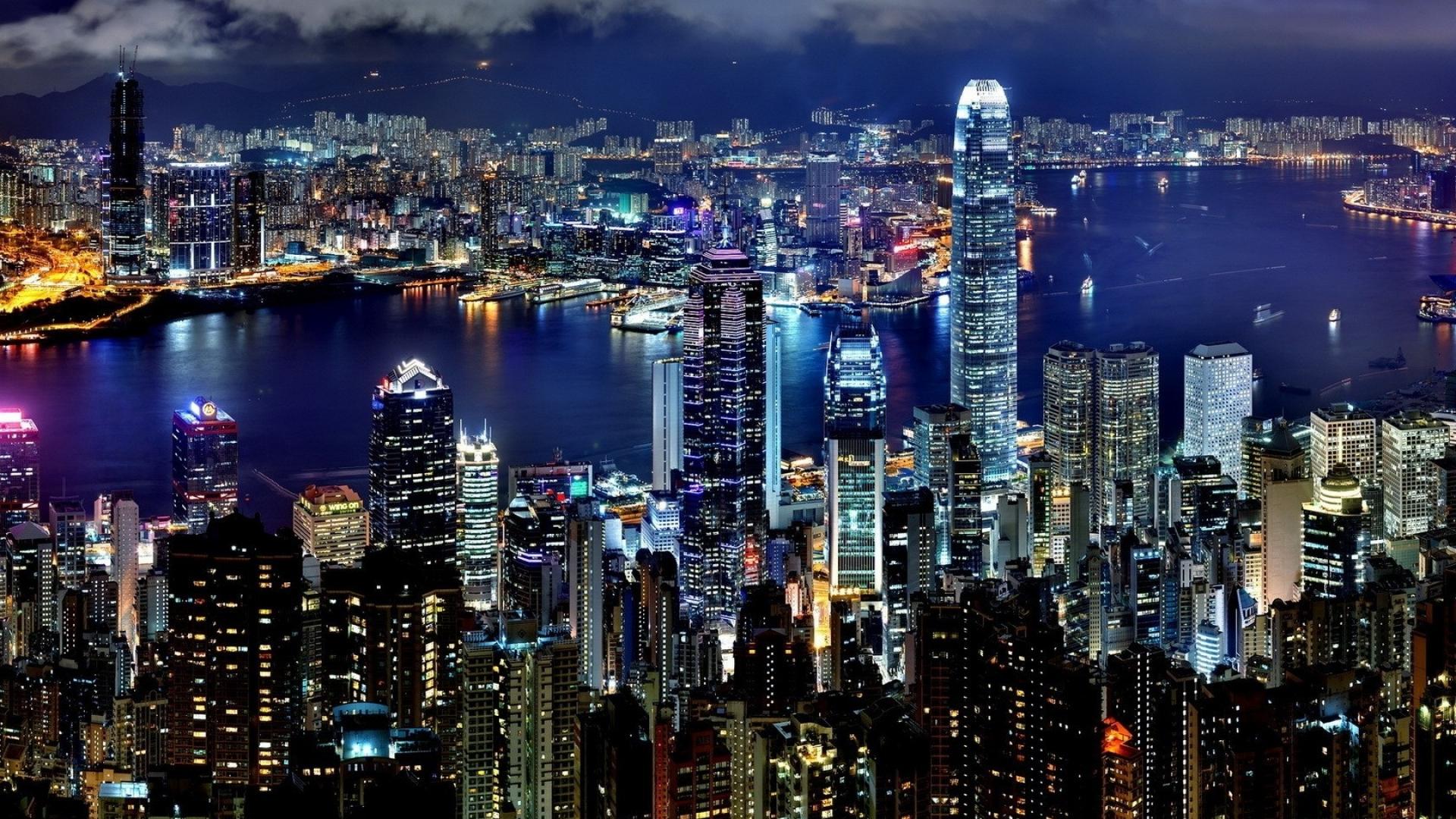 Hong Kong At Night Wallpapers