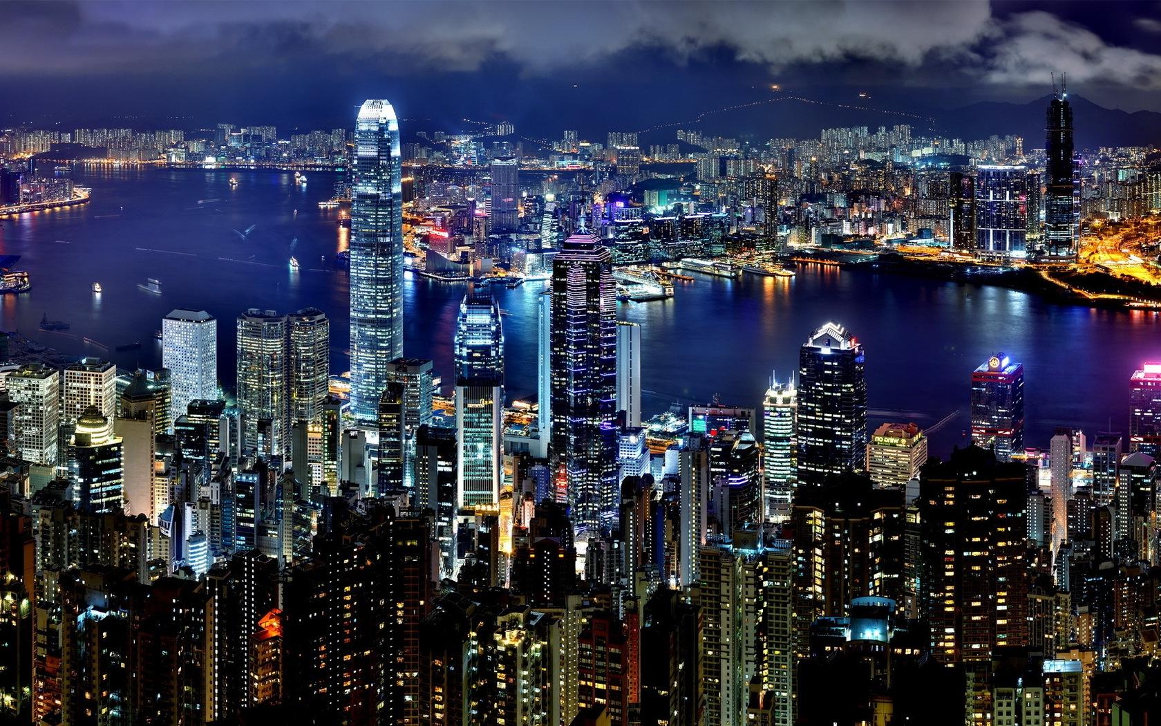 Hong Kong At Night Wallpapers