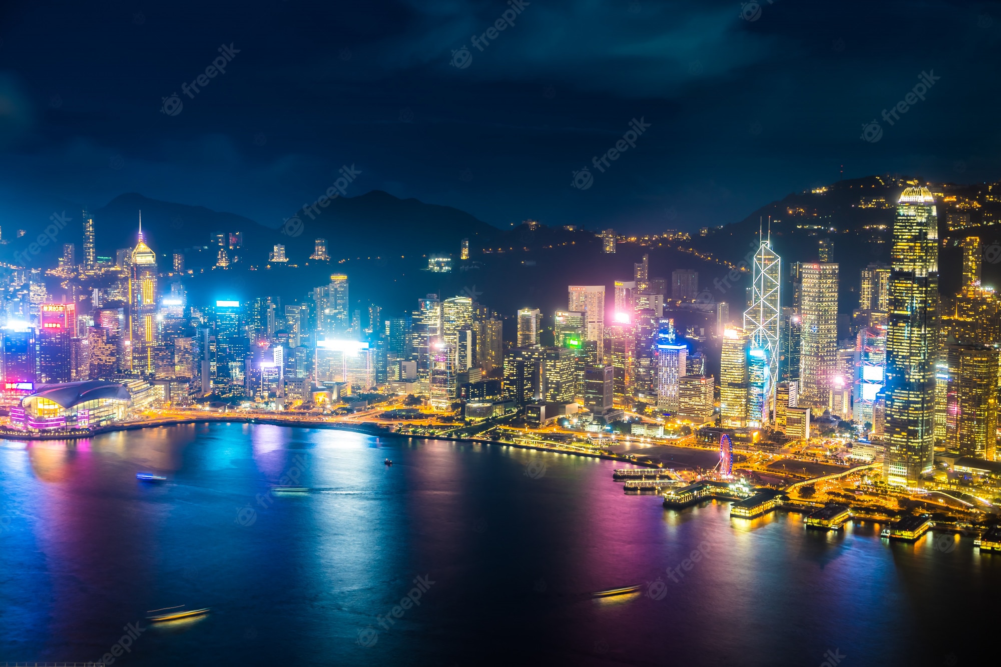 Hong Kong At Night Wallpapers