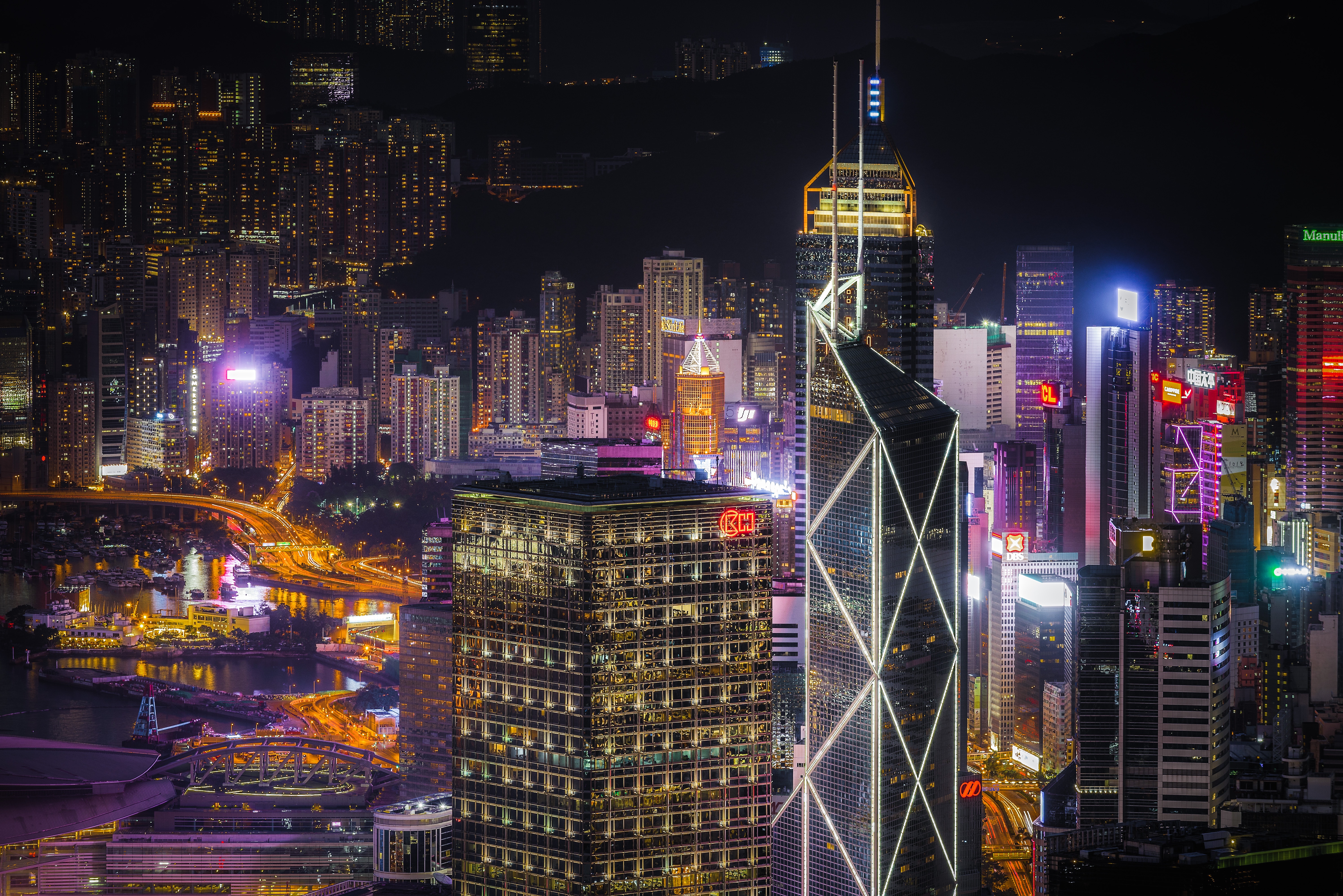 Hong Kong At Night Wallpapers