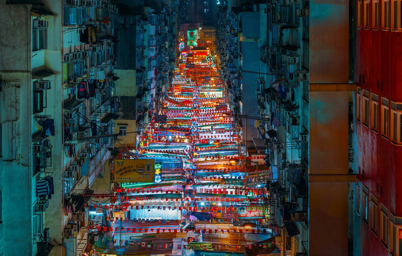 Hong Kong At Night Wallpapers