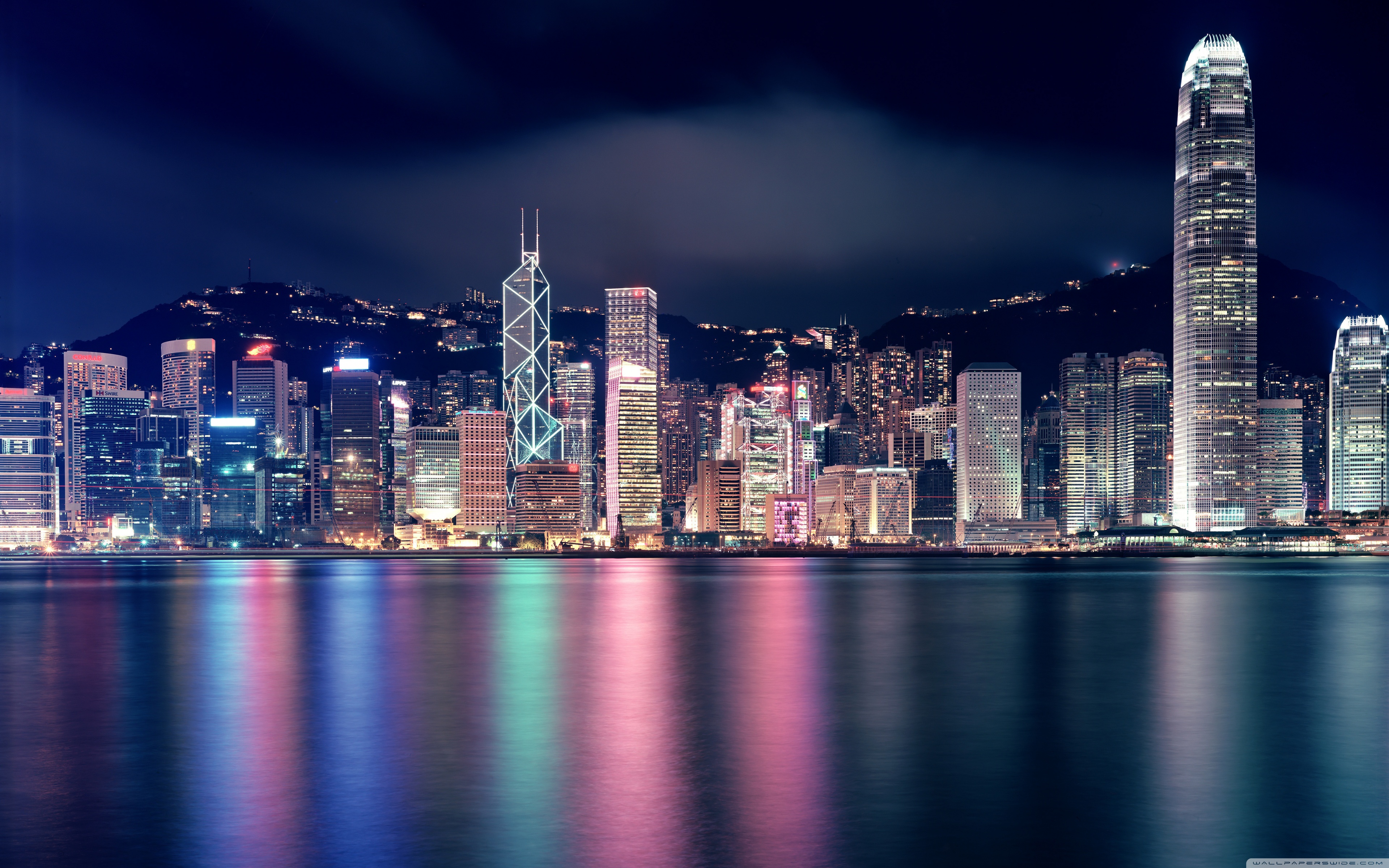 Hong Kong Skyscraper Cool Art Wallpapers