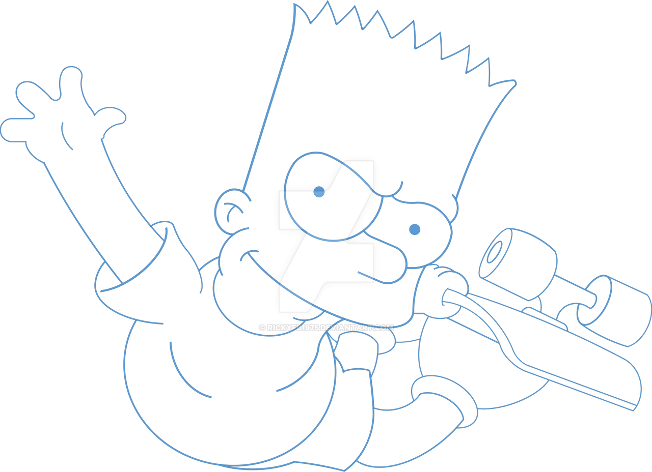 Hood Bart Simpson Drawing Wallpapers