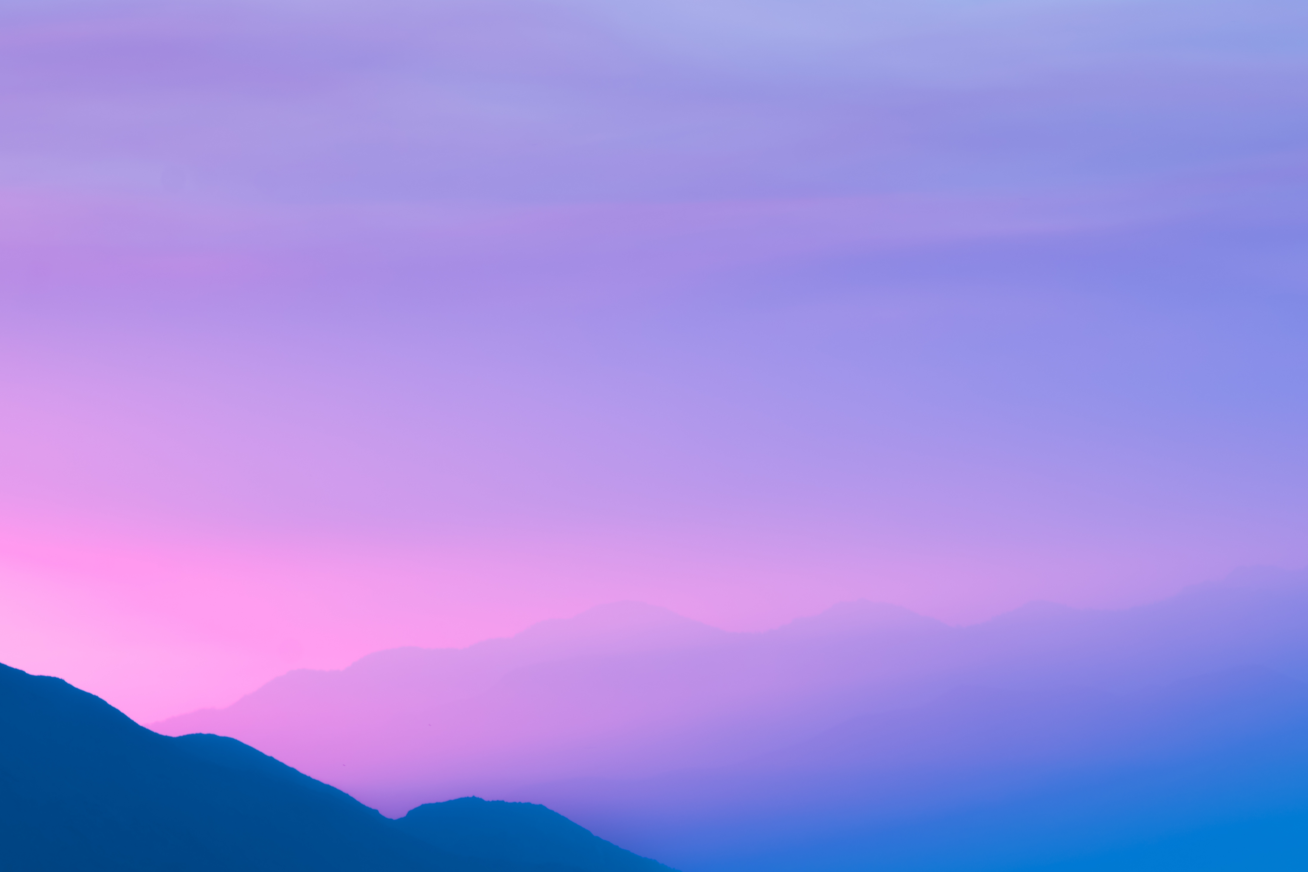 Horizon Purple Gradient Mountains Wallpapers