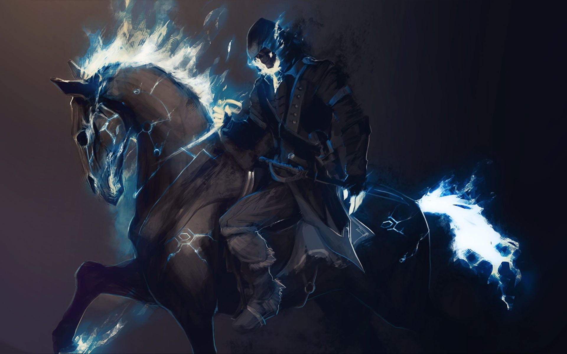 Horse Creature In Dark Fantasy
 Wallpapers