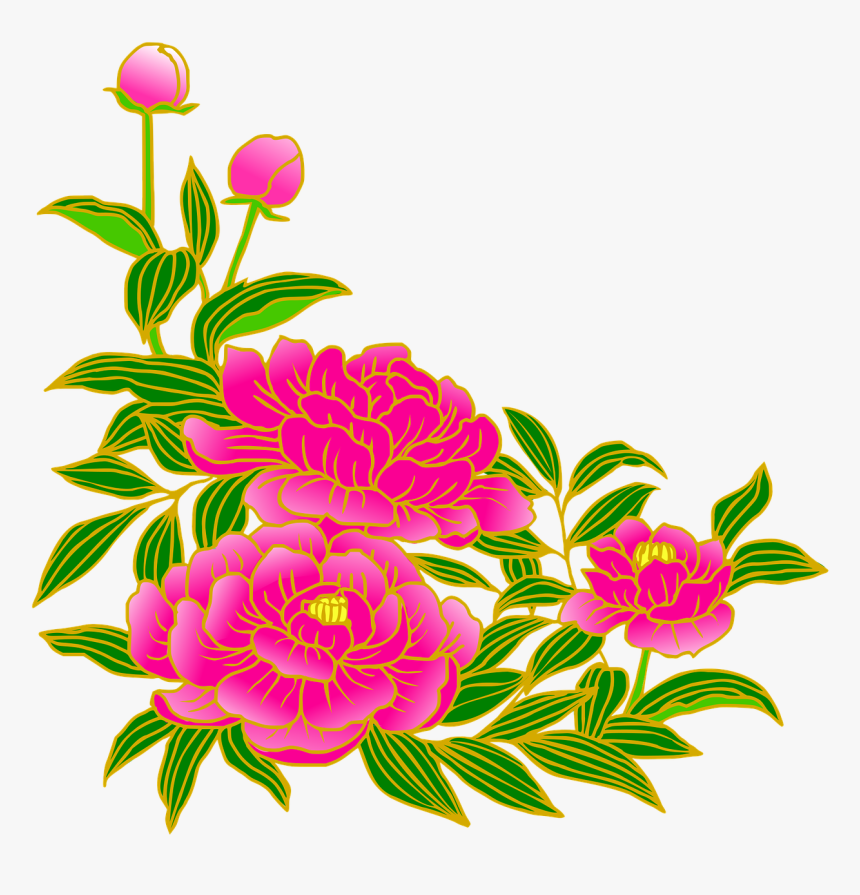 Hot Pink Flower Background