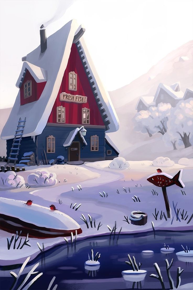 House In Winter Amazing Digital Art Wallpapers