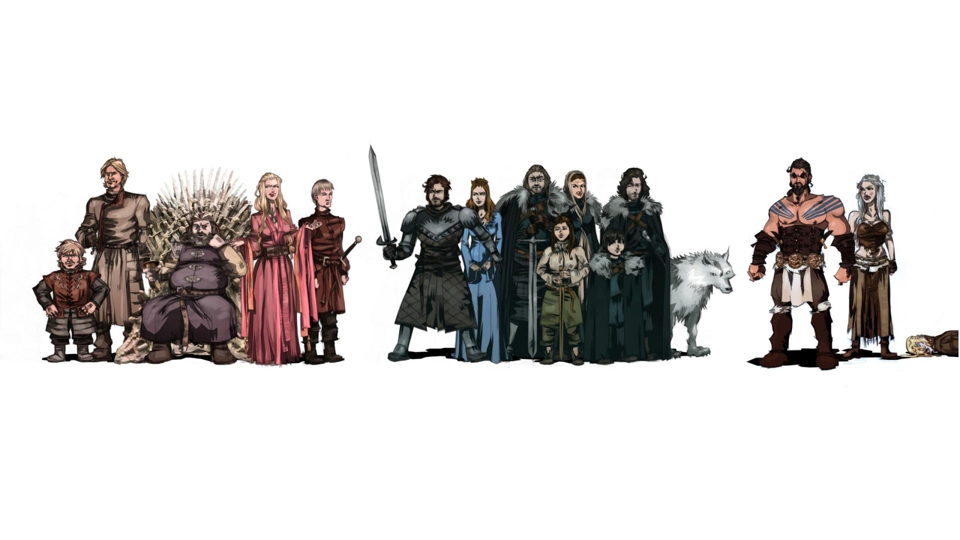 House Stark Game Of Thrones Minimalism Wallpapers