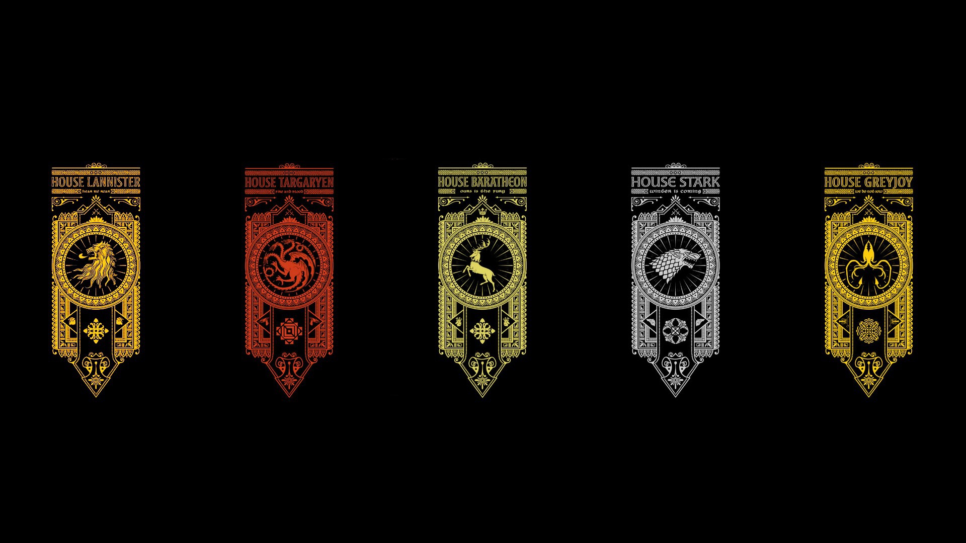 House Stark Game Of Thrones Minimalism Wallpapers