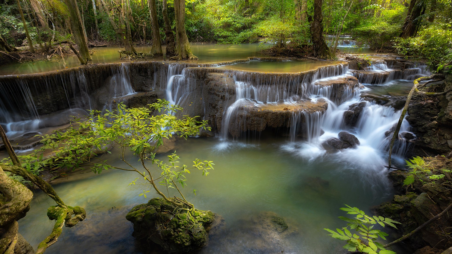 Huai Mae Kamin Waterfall Wallpapers