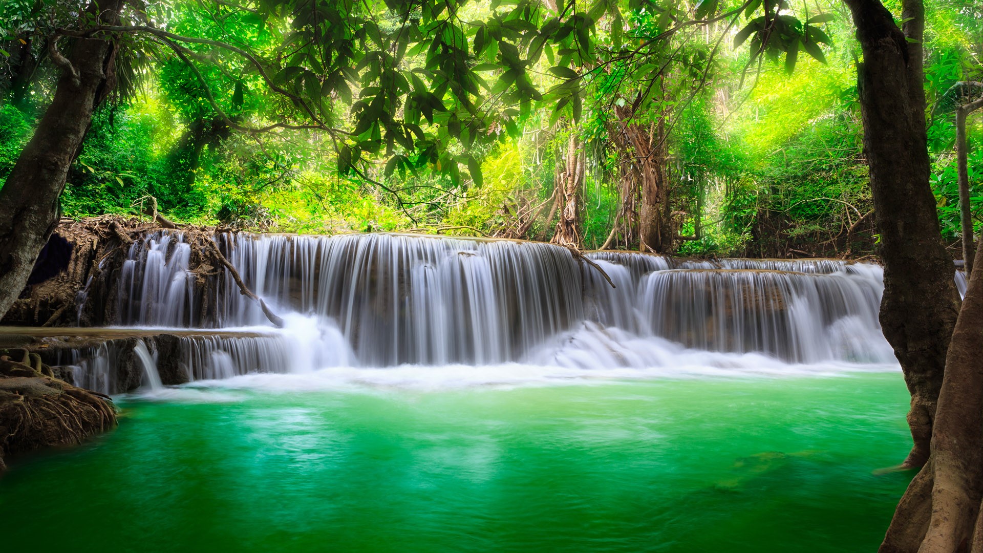 Huai Mae Kamin Waterfall Wallpapers