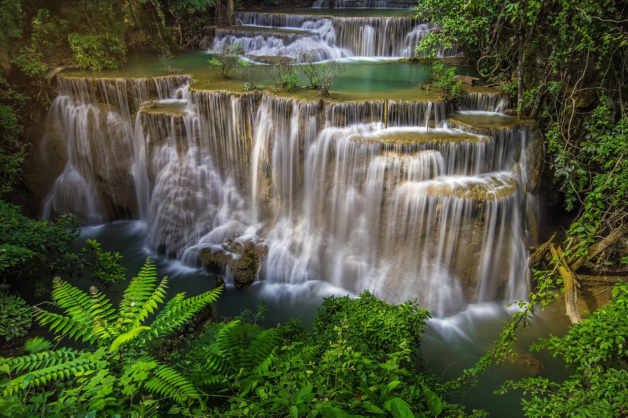 Huai Mae Kamin Waterfall Wallpapers