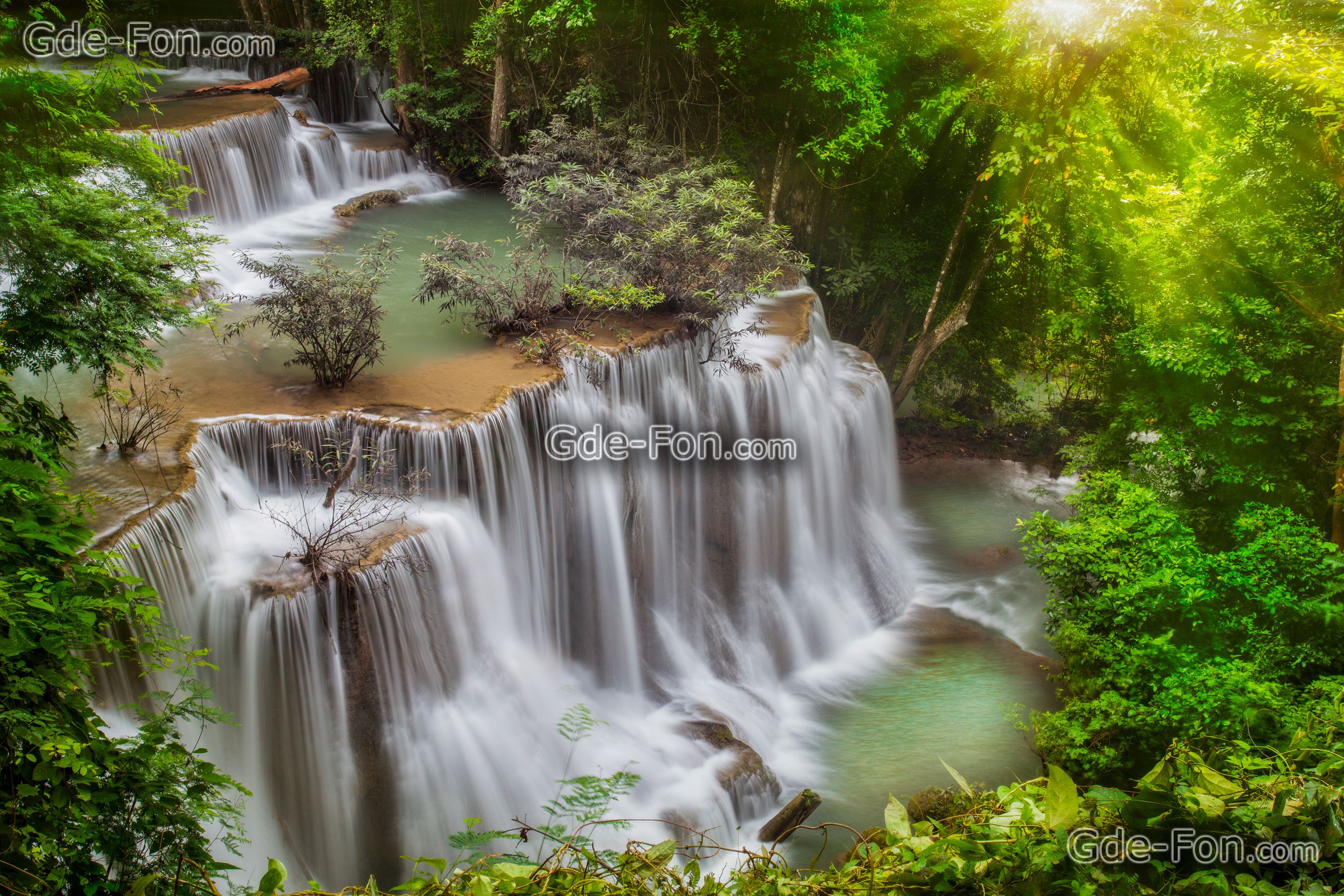 Huai Mae Kamin Waterfall Wallpapers