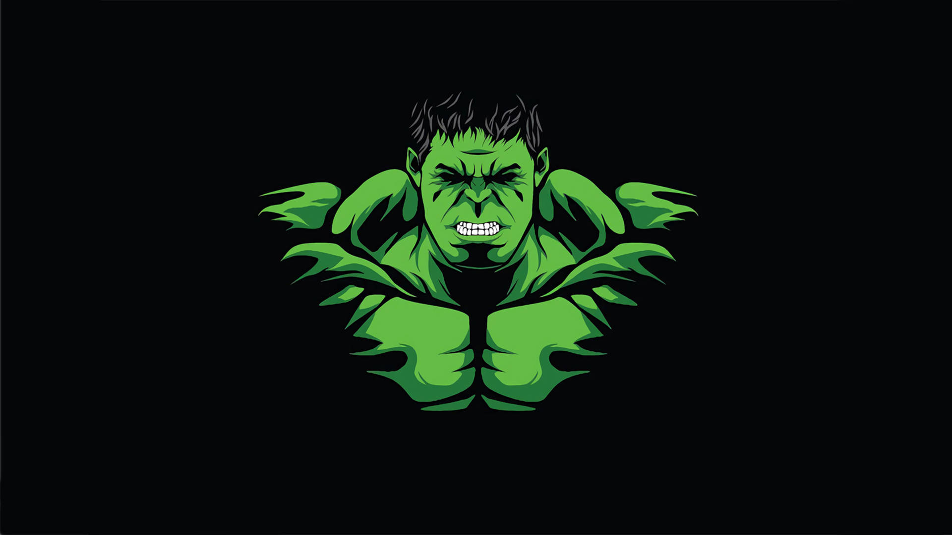 Hulk 4K Minimal Art Wallpapers