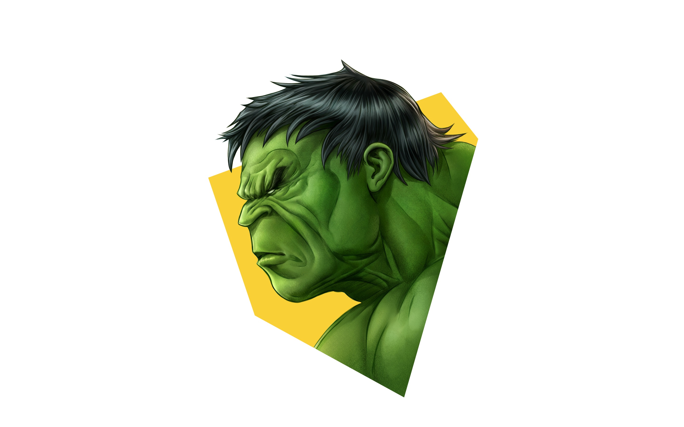 Hulk 4K Minimal Art Wallpapers