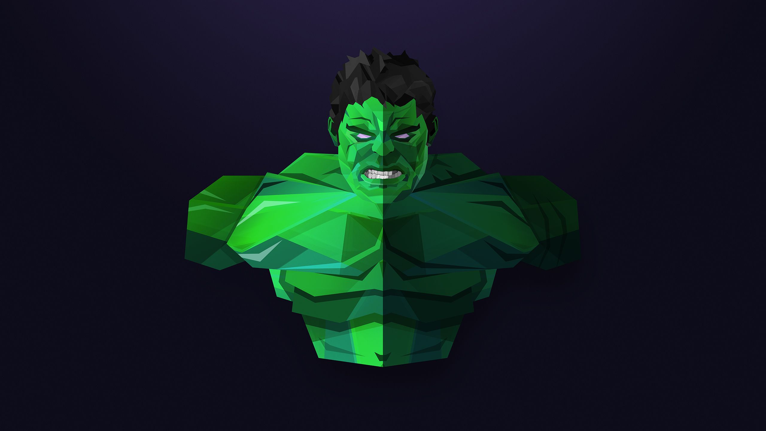 Hulk 4K Minimal Art Wallpapers