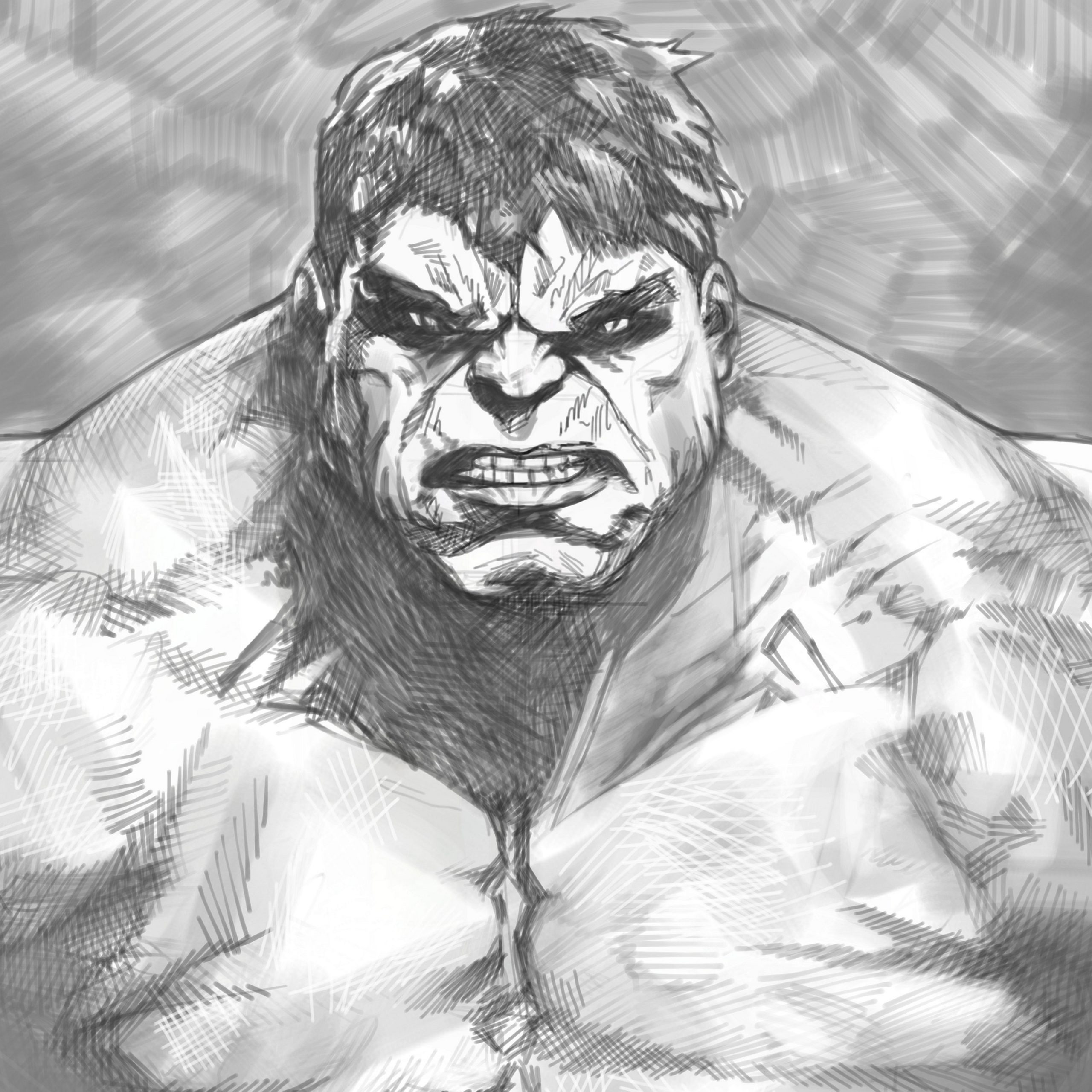 Hulk Black And White Wallpapers