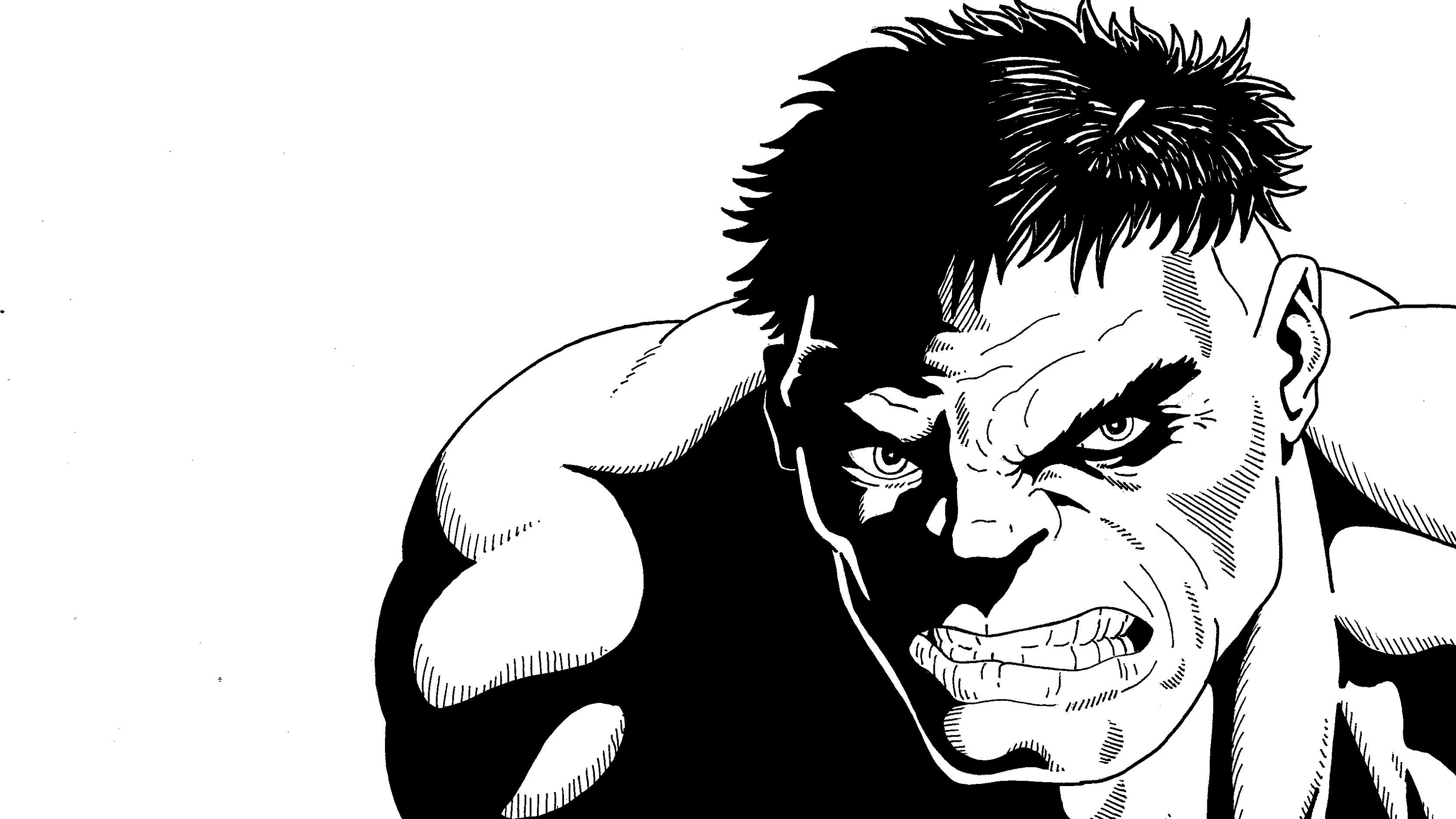 Hulk Black And White Wallpapers