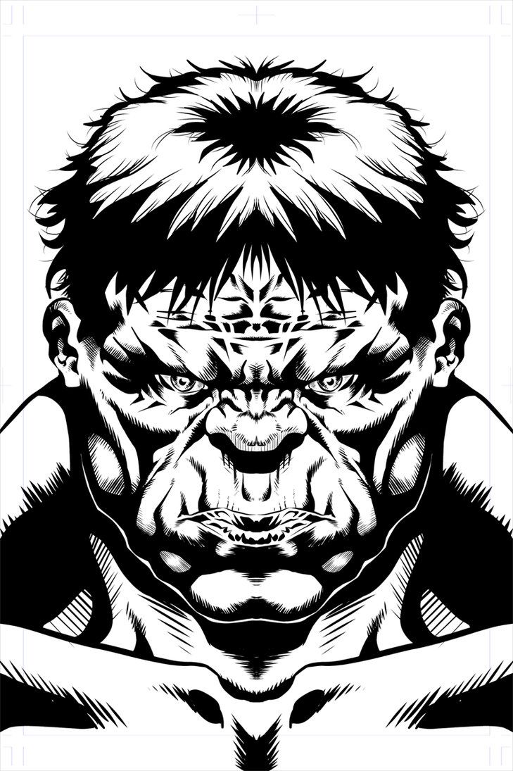 Hulk Black And White Wallpapers