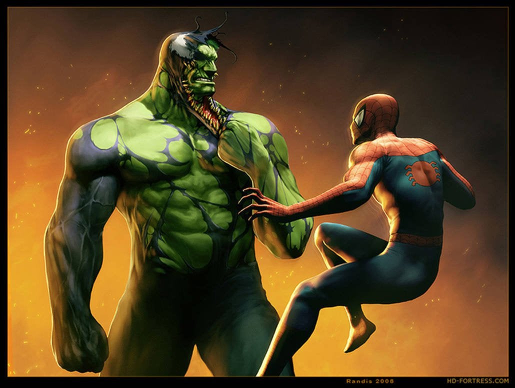 Hulk Vs Spiderman Art Wallpapers