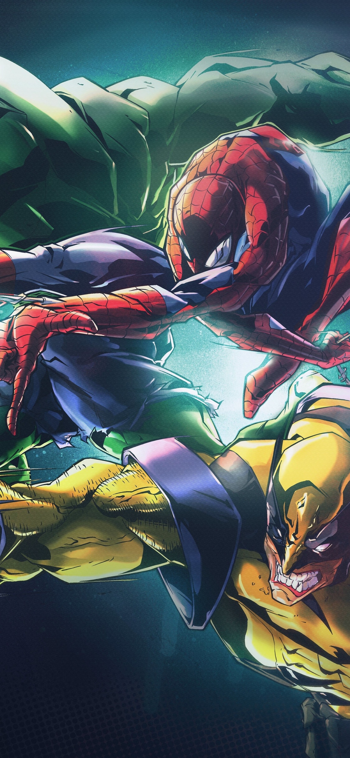 Hulk Vs Spiderman Art Wallpapers